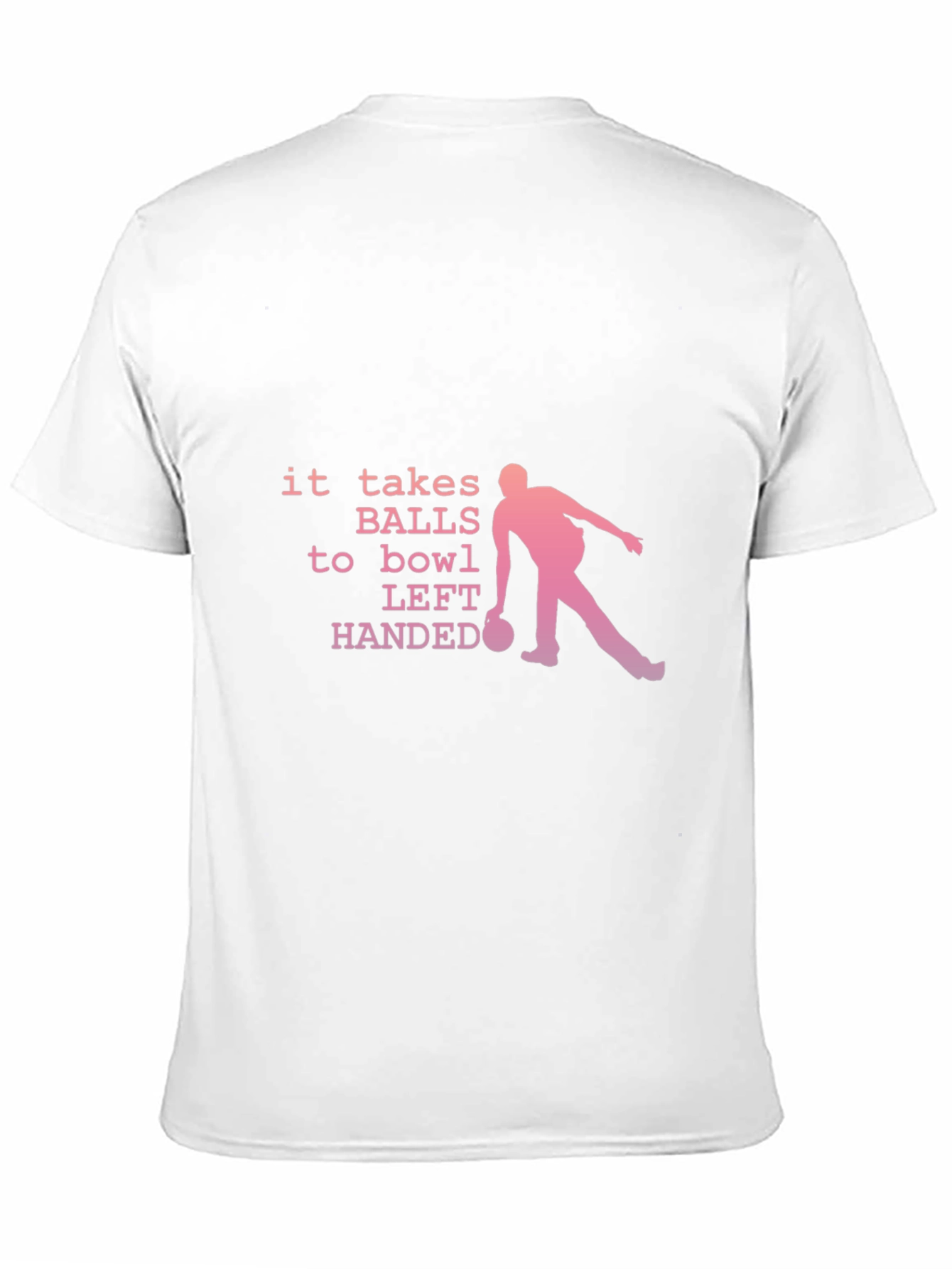 Funny Bowling T-Shirt - Left Handed Bowler Tee