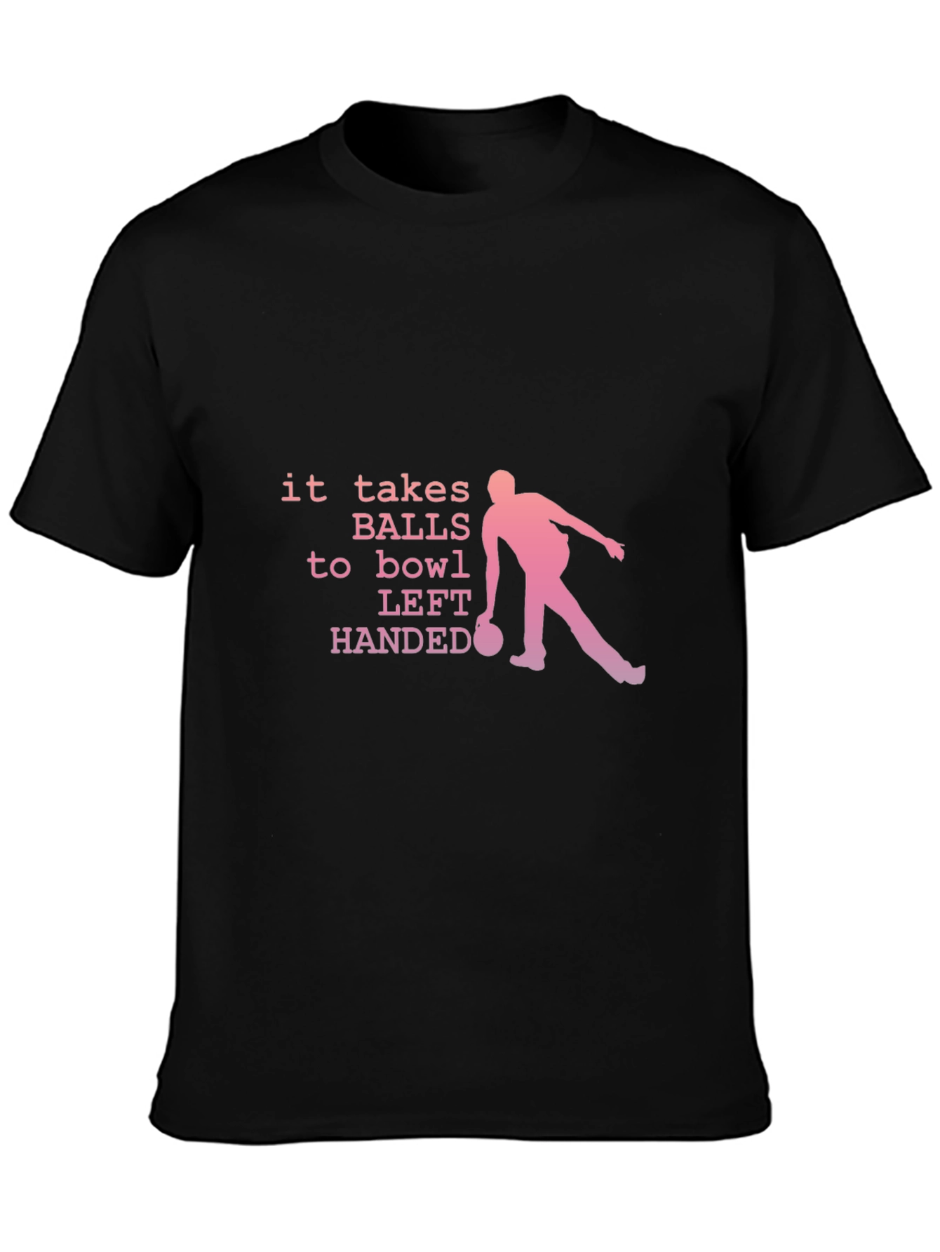 Funny Bowling T-Shirt - Left Handed Bowler Tee