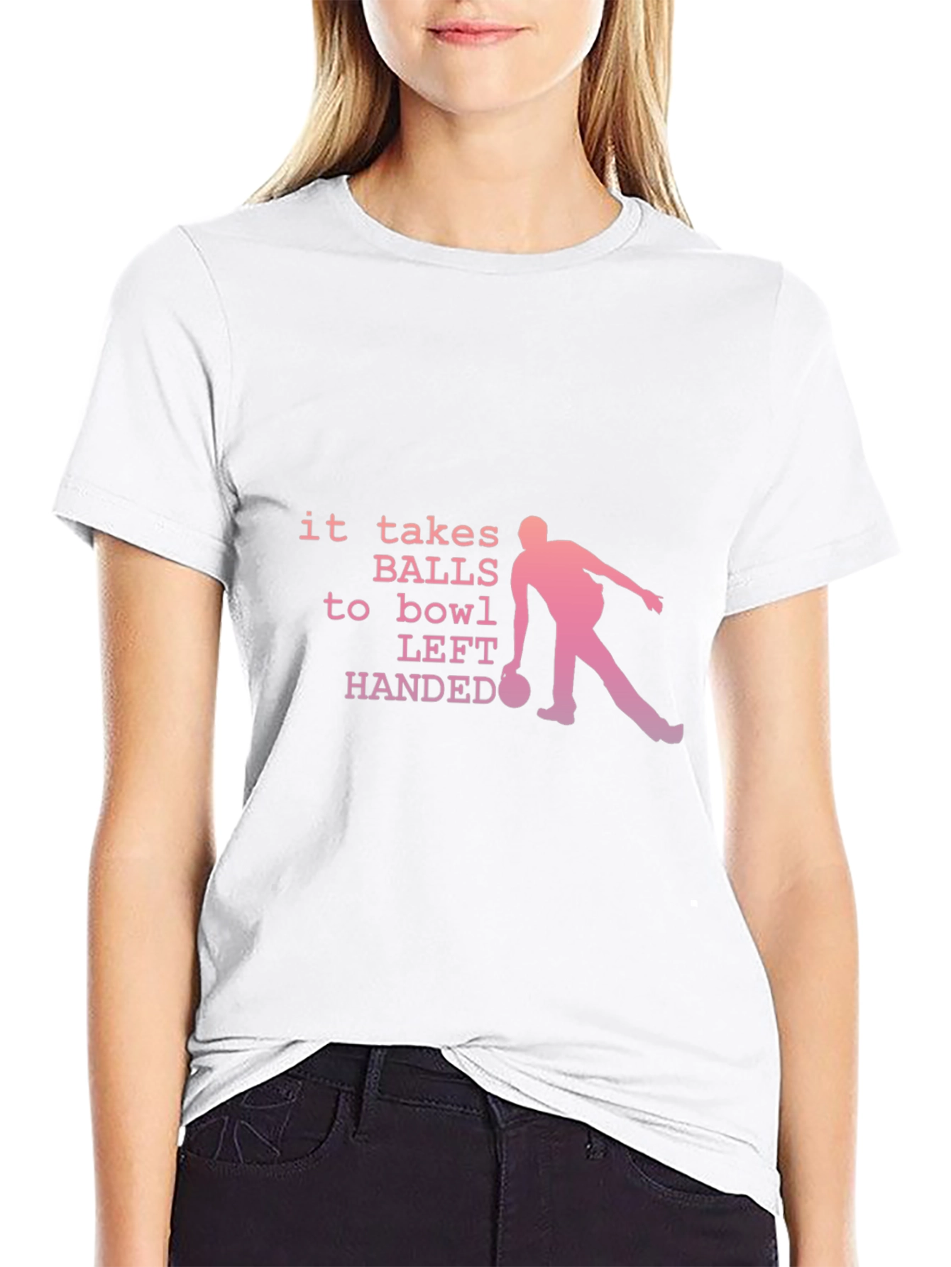Funny Bowling T-Shirt - Left Handed Bowler Tee
