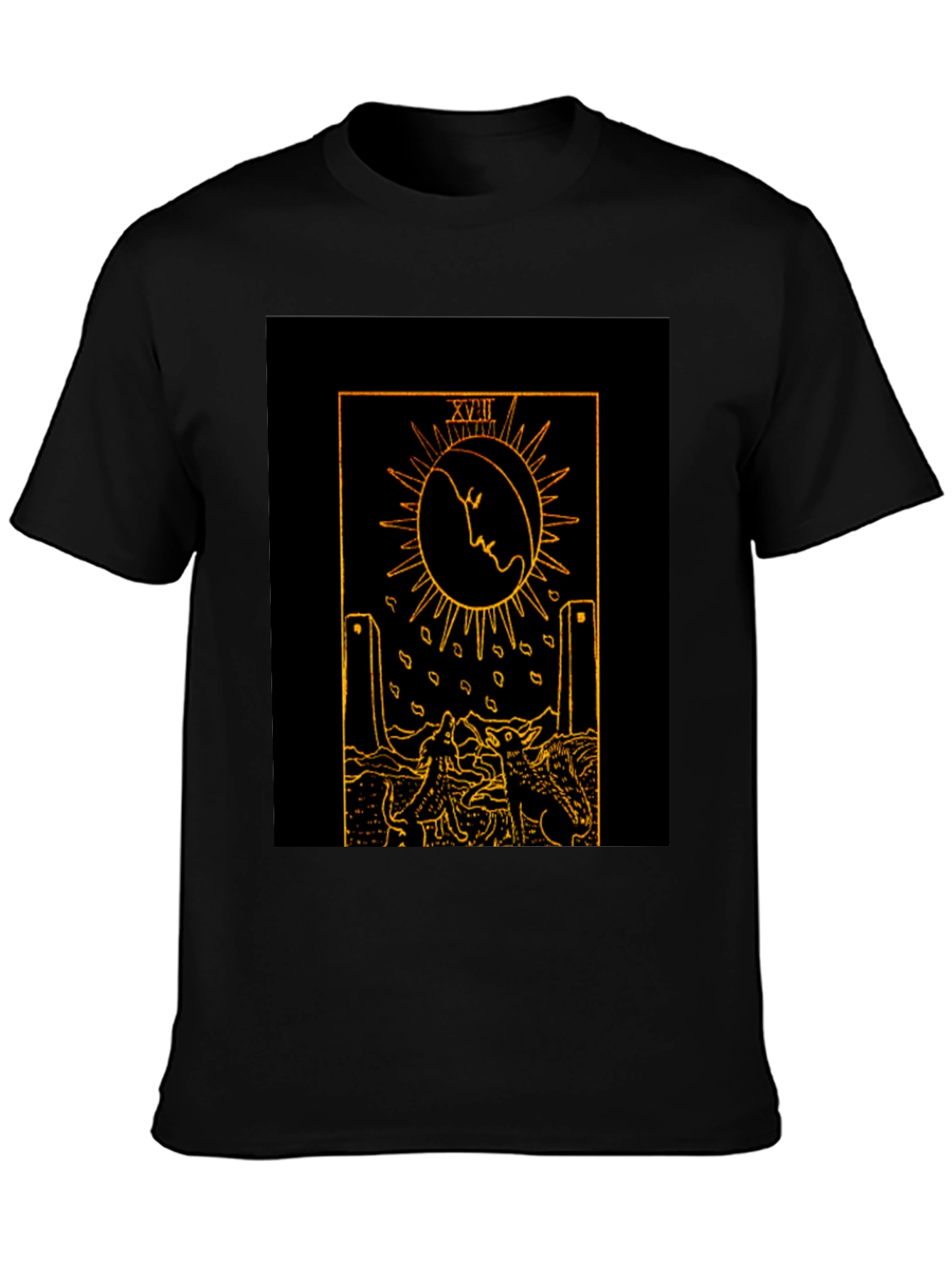 Tarot Card XVIII Moon Graphic T-Shirt
