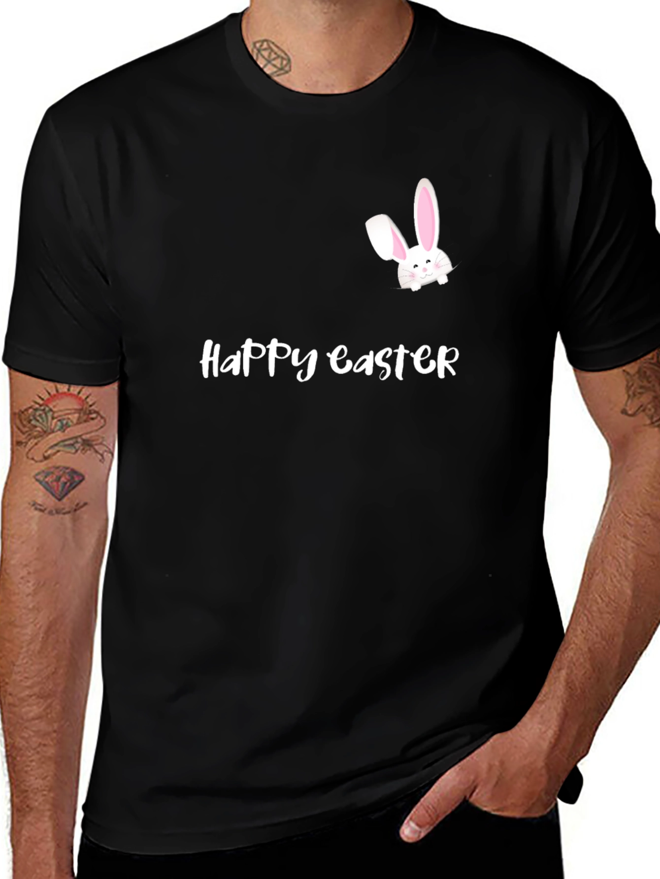 Happy Easter Bunny T-Shirt - Cute Spring Holiday Tee