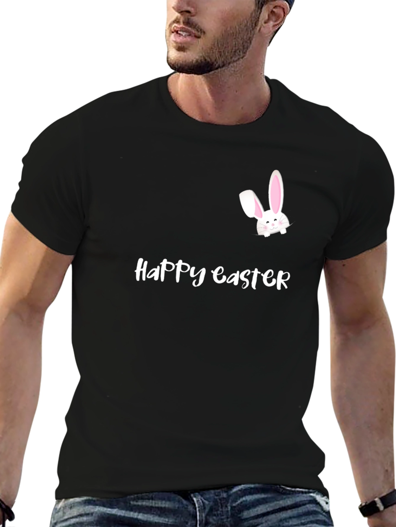 Happy Easter Bunny T-Shirt - Cute Spring Holiday Tee