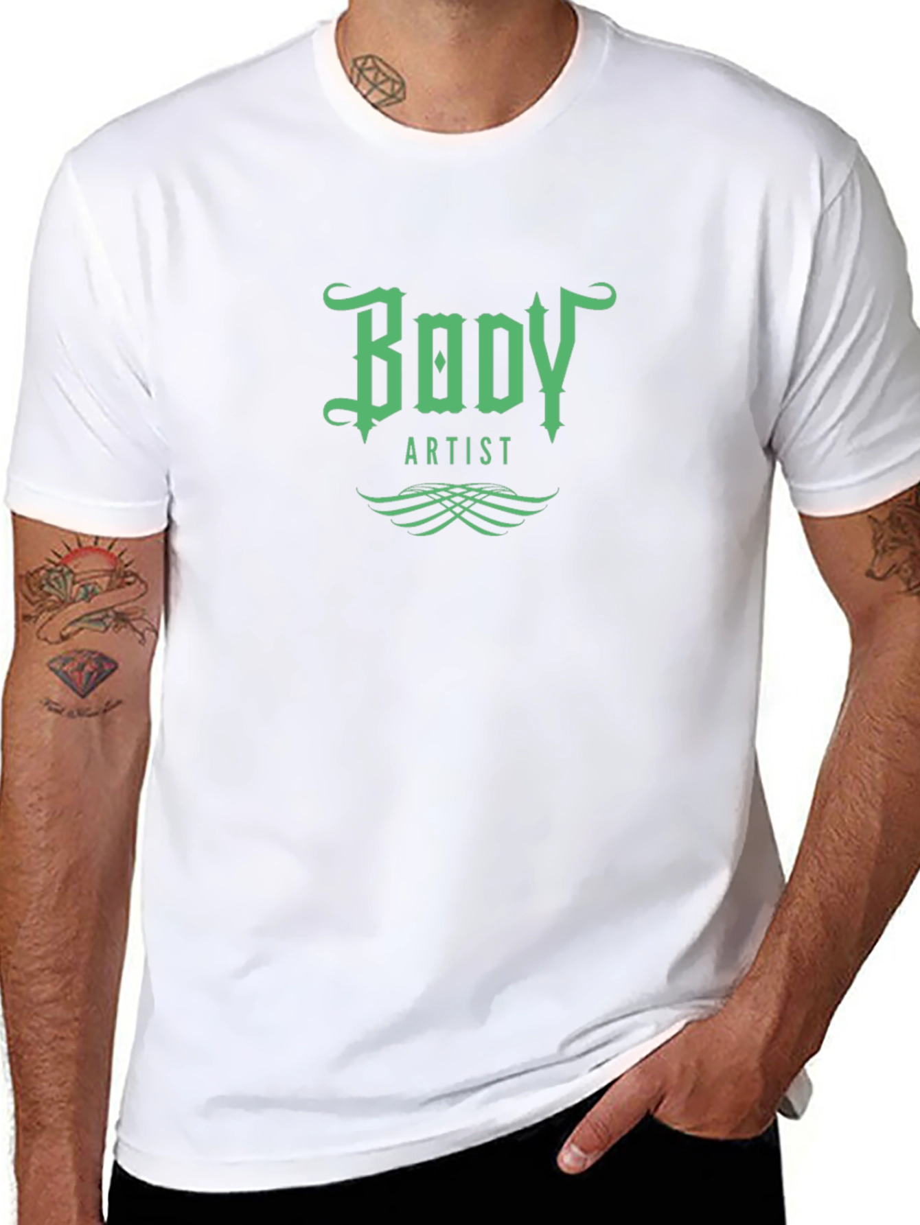 Body Artist Graphic T-Shirt - Cool Tattoo Design
