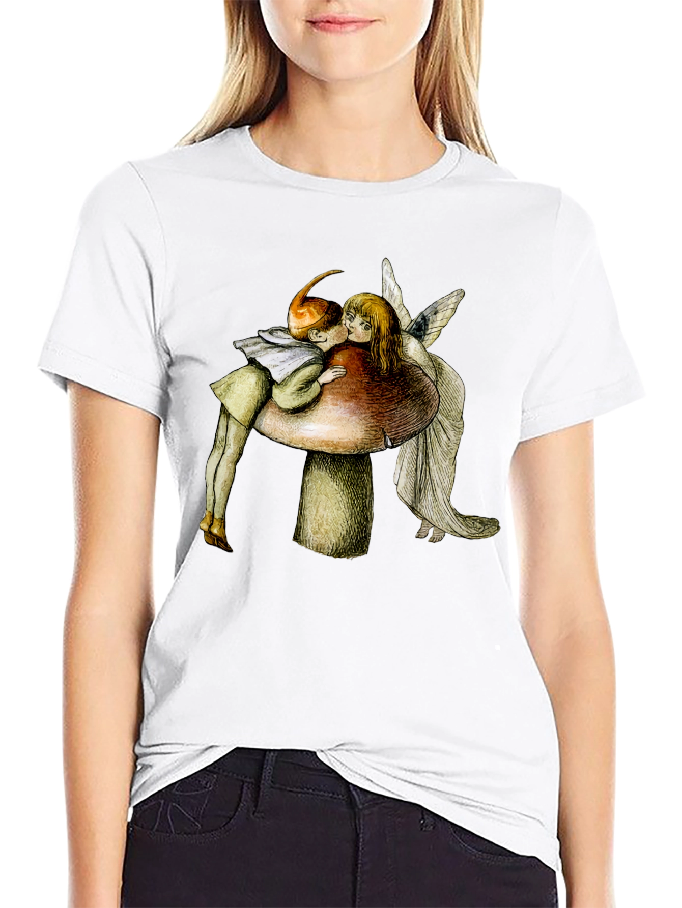Fairy Tale T-Shirt - Kissing Fairy Graphic Tee