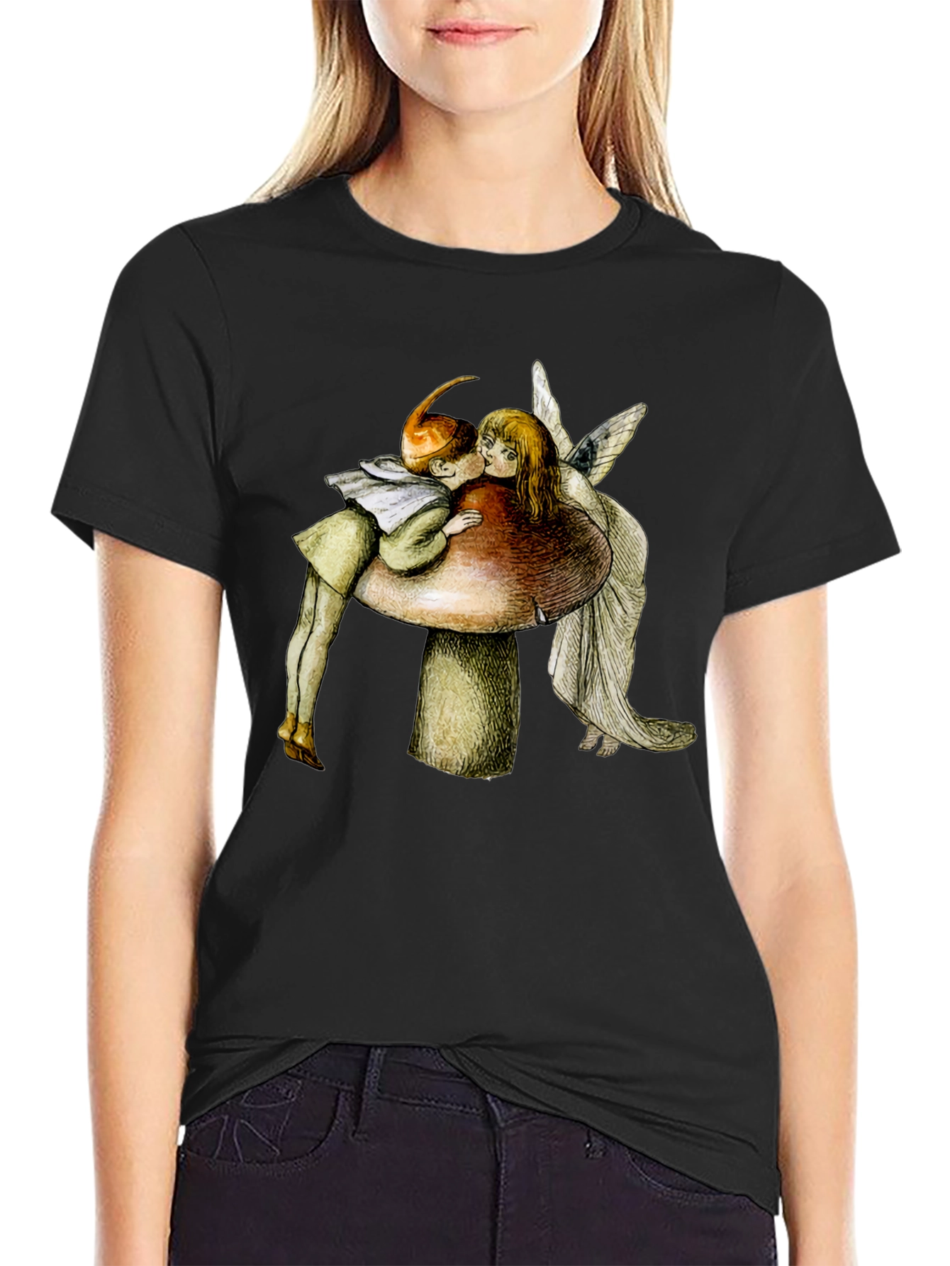 Fairy Tale T-Shirt - Kissing Fairy Graphic Tee