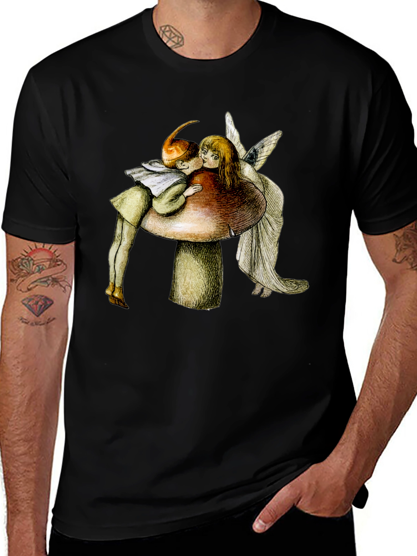 Fairy Tale T-Shirt - Kissing Fairy Graphic Tee