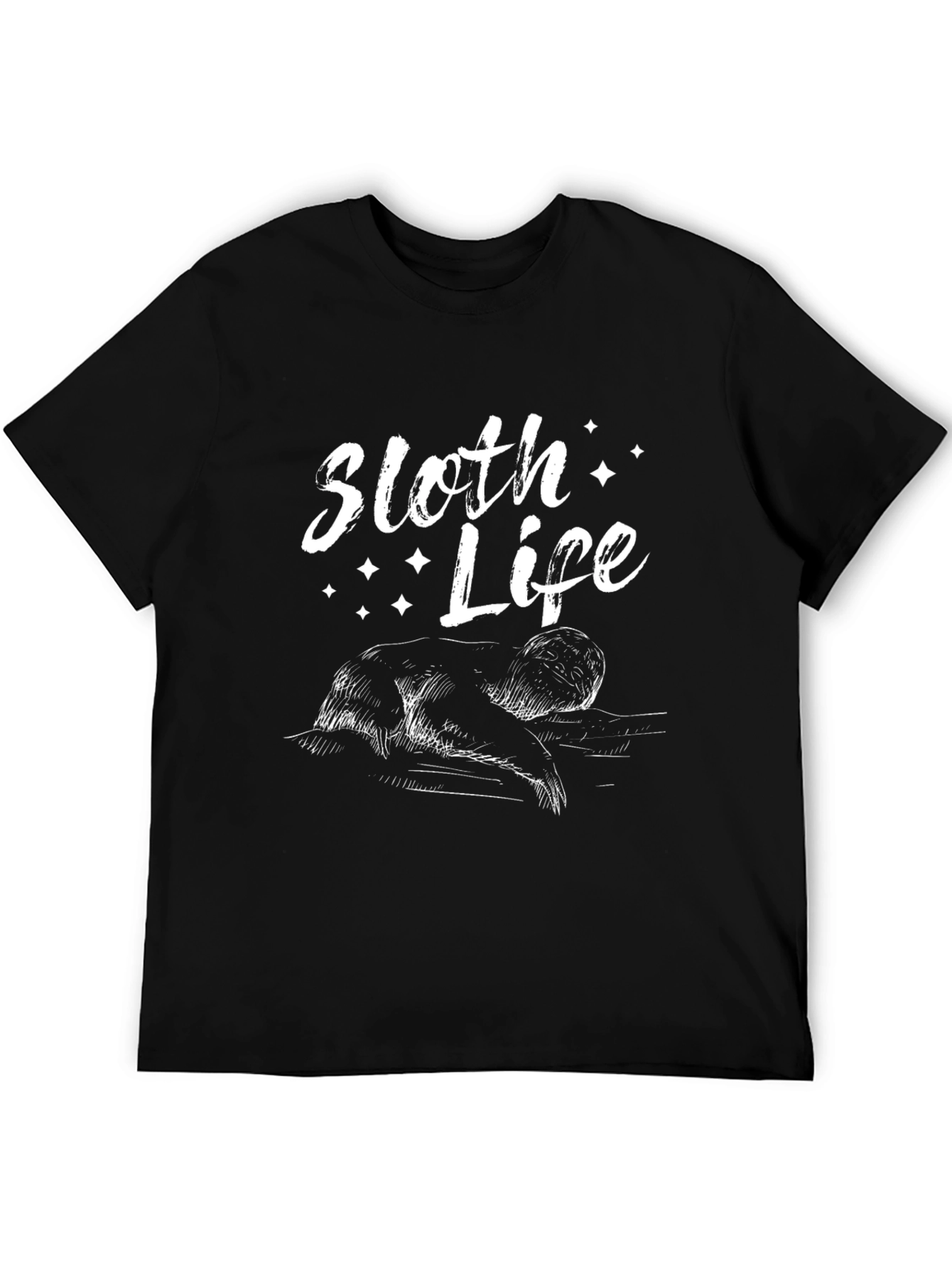 Sloth Life Graphic Tee - Relaxed Fit T-Shirt
