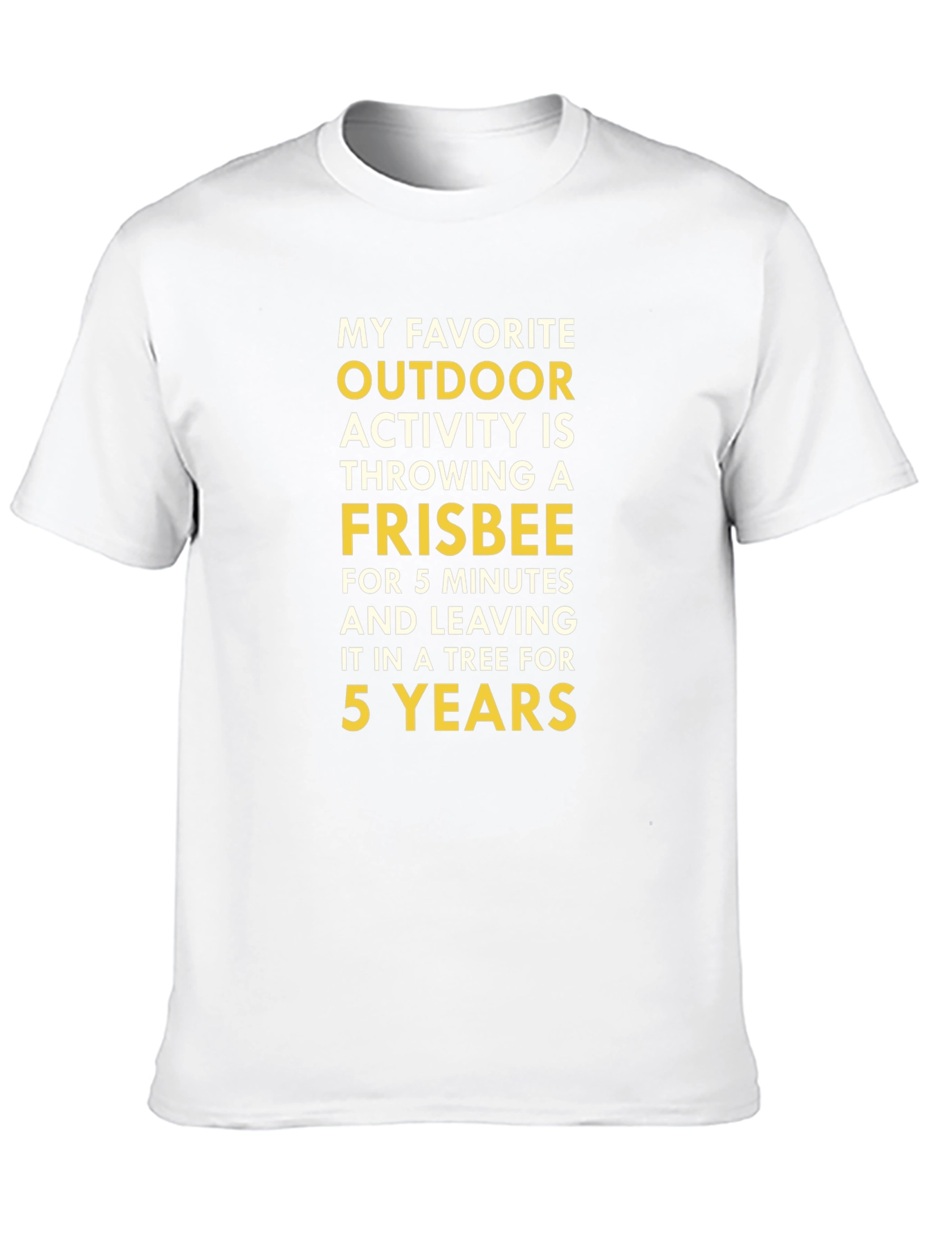 Funny Outdoor Activity Frisbee T-Shirt