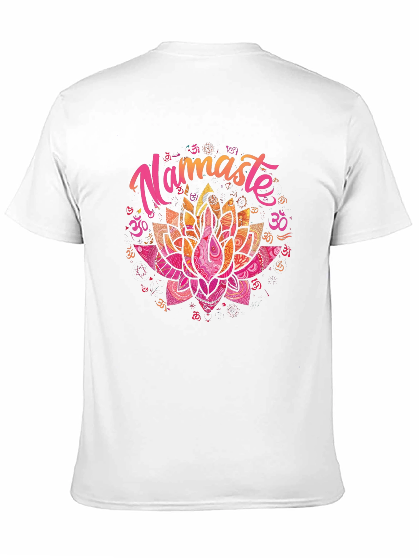 Namaste Lotus Flower Graphic T-Shirt - Yoga Meditation Tee