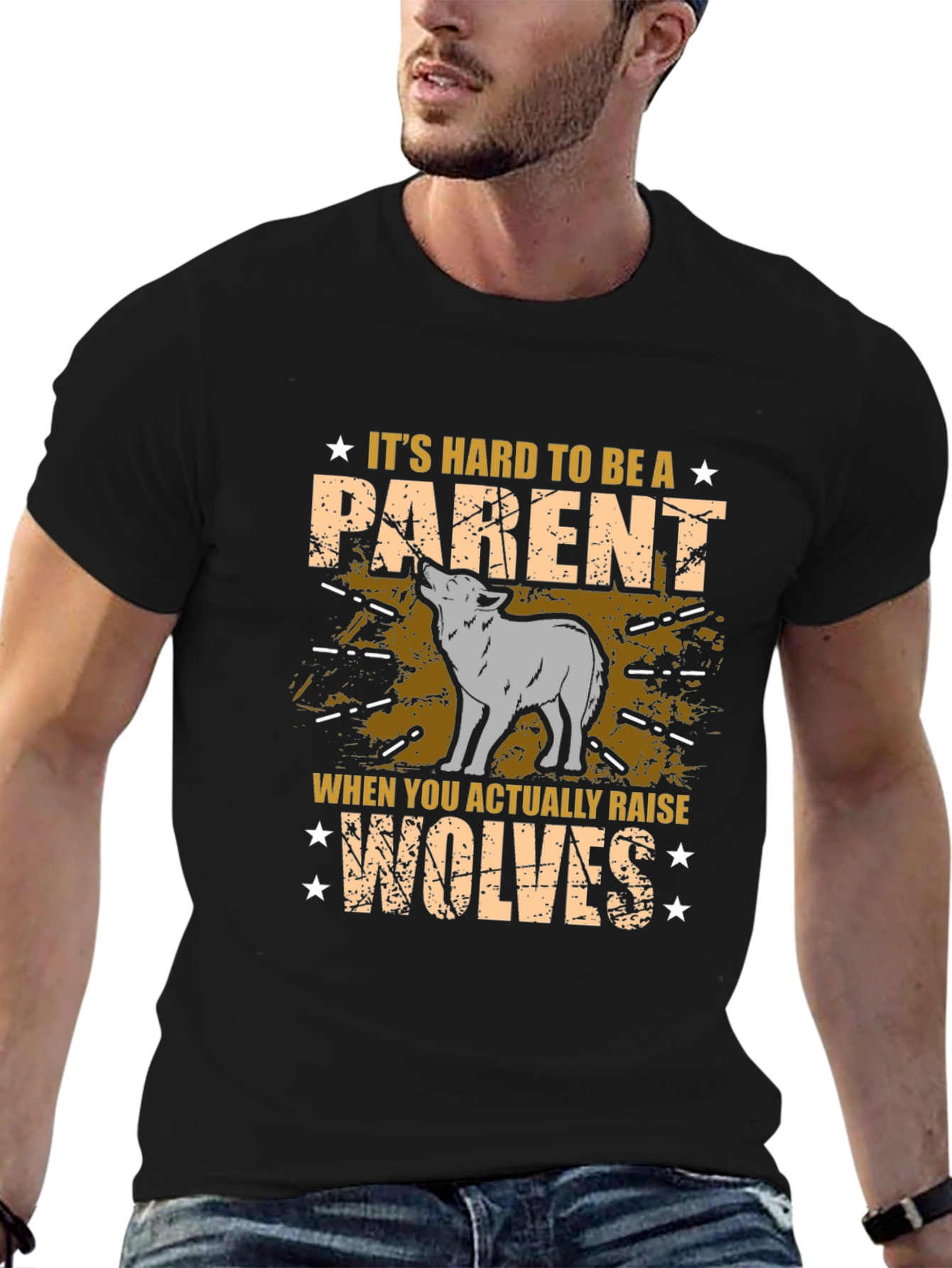Its Hard to be a Parent Wolf T-Shirt