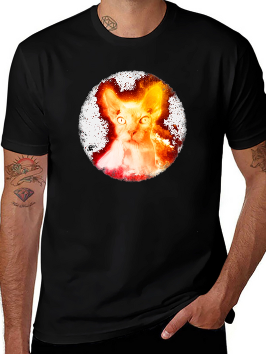 Sphynx Cat T-Shirt - Galaxy Design