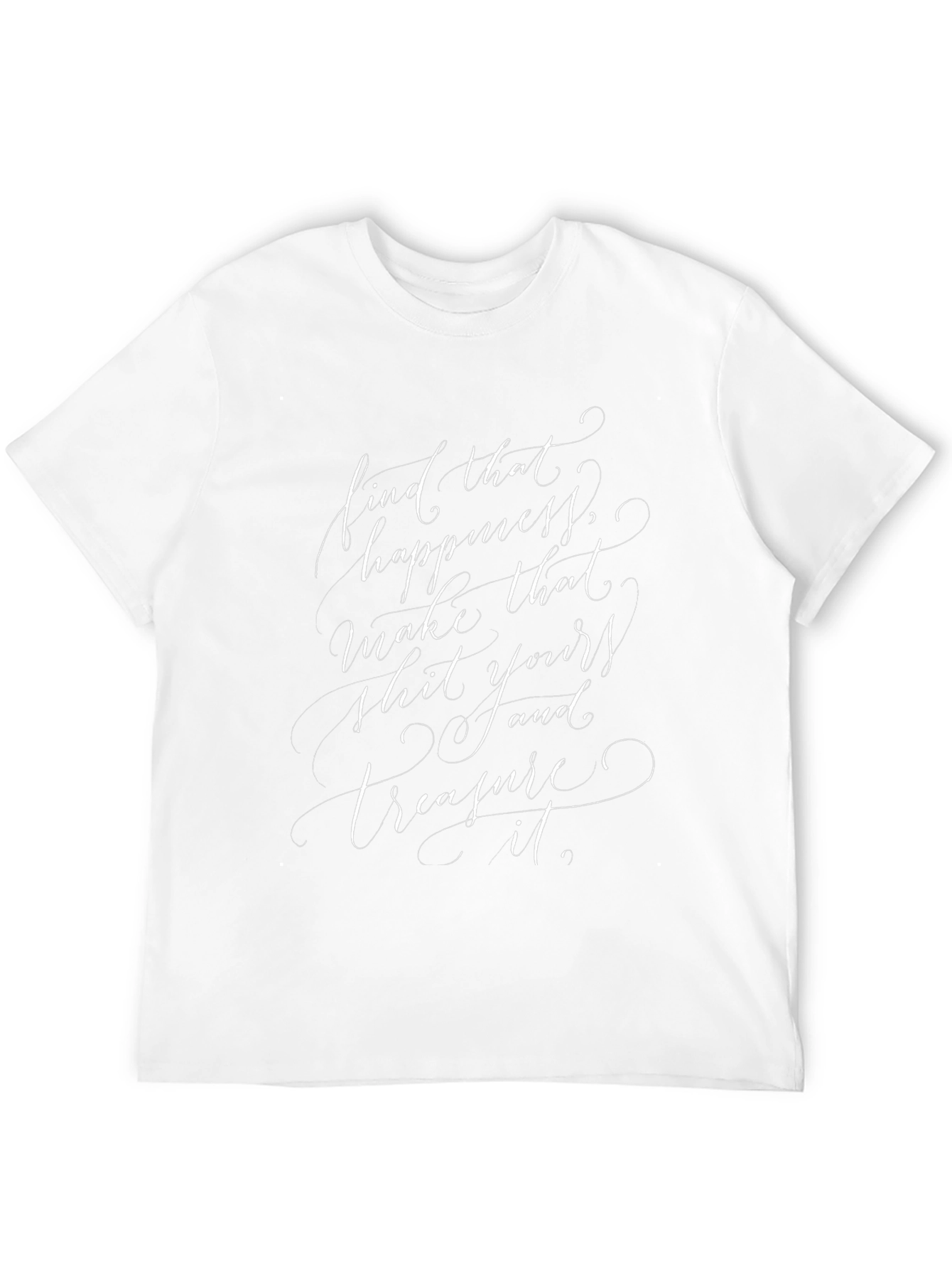 Inspirational Graphic Tee - Find Happiness T-Shirt