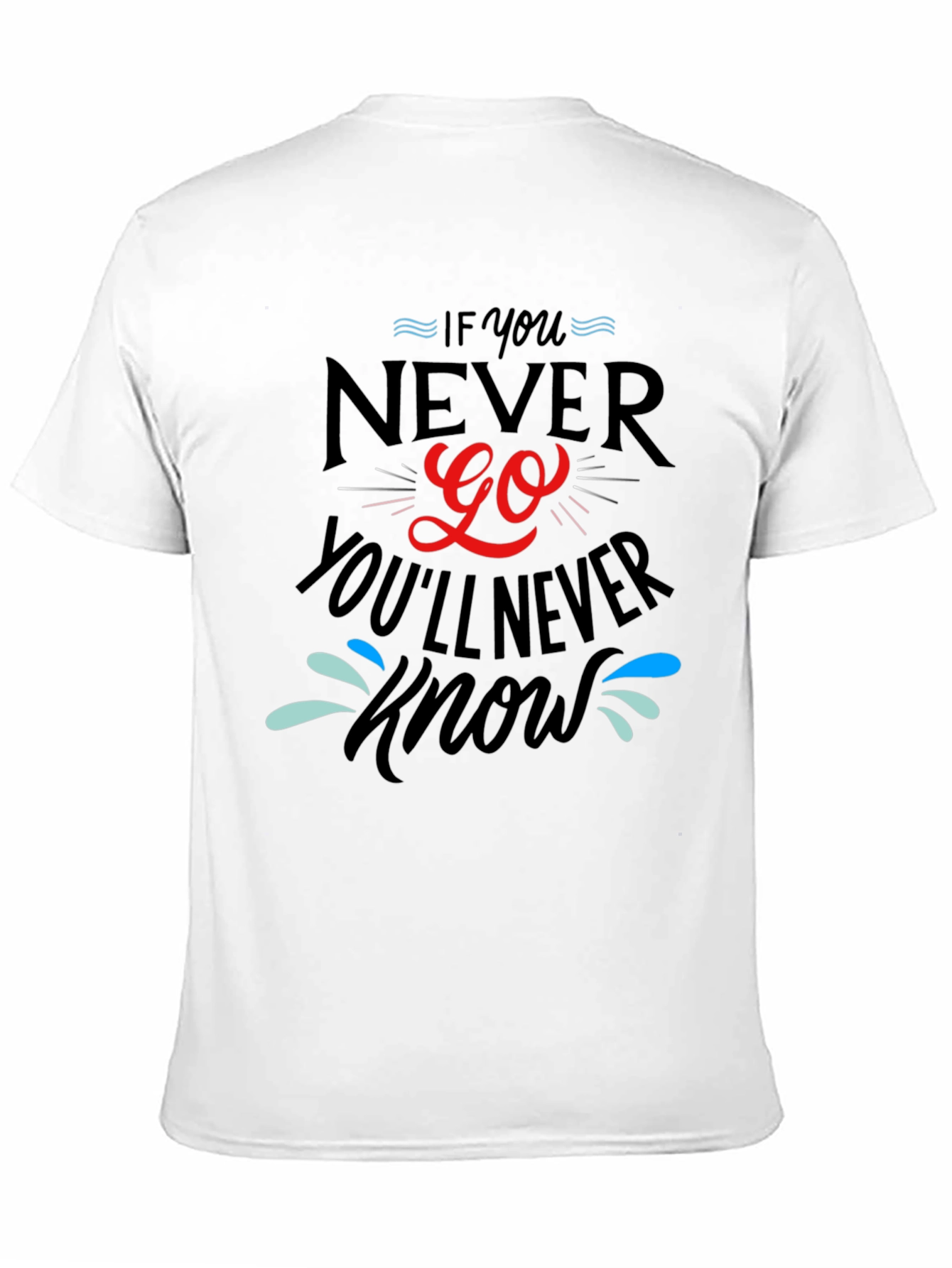 Never Go Black Graphic T-Shirt