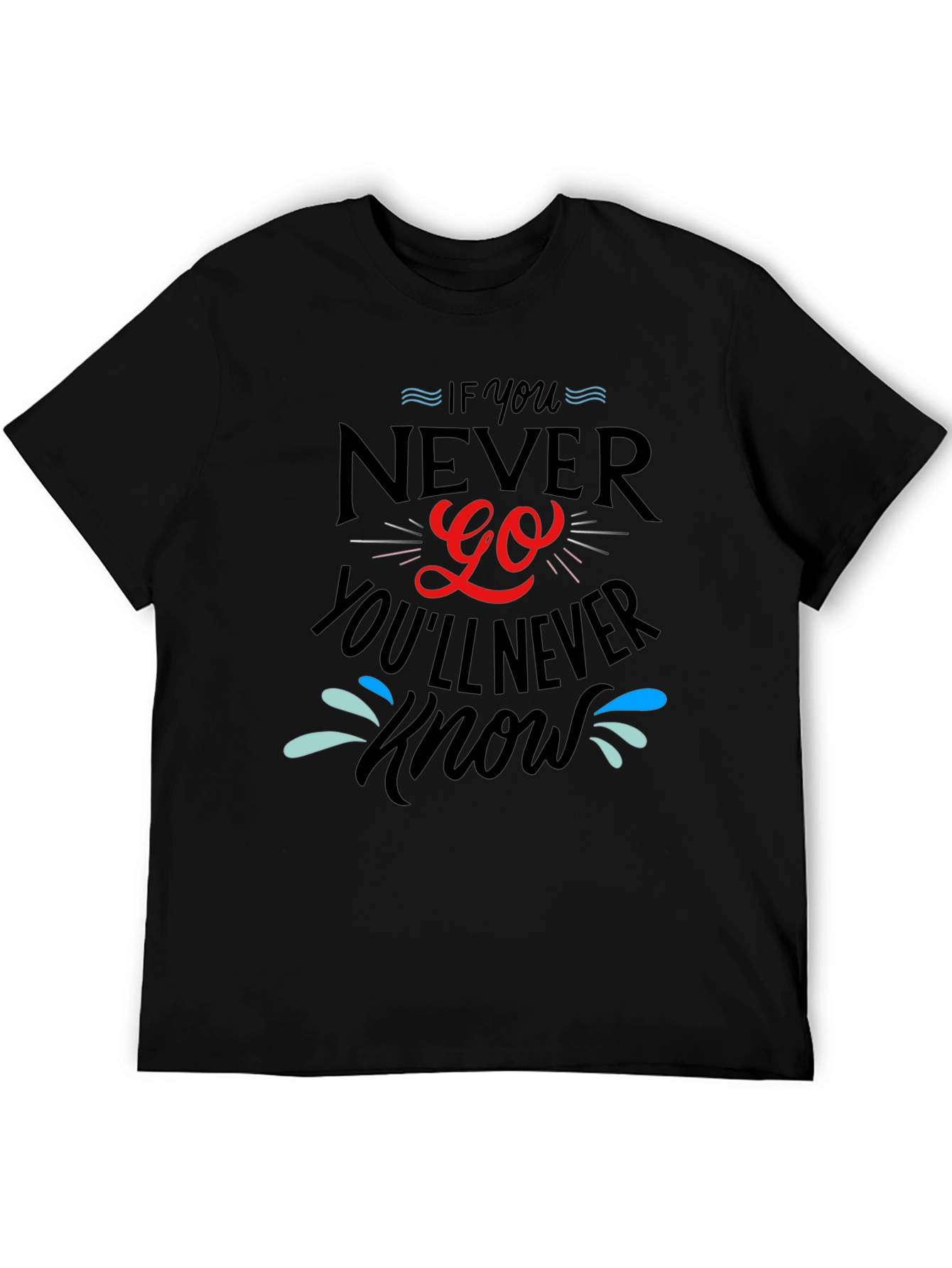 Never Go Black Graphic T-Shirt