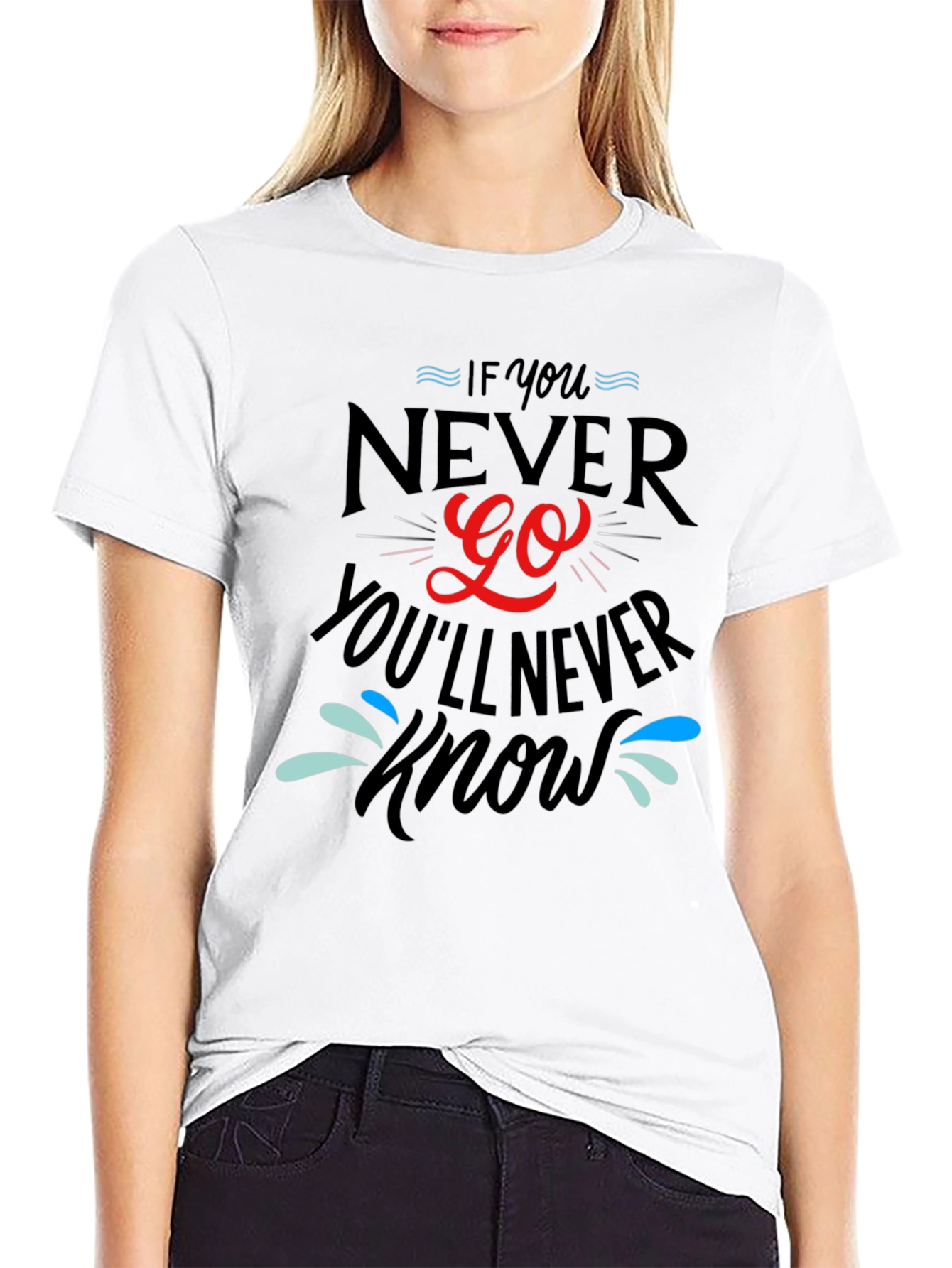 Never Go Black Graphic T-Shirt