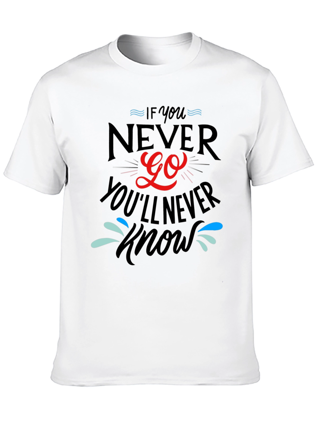 Never Go Black Graphic T-Shirt