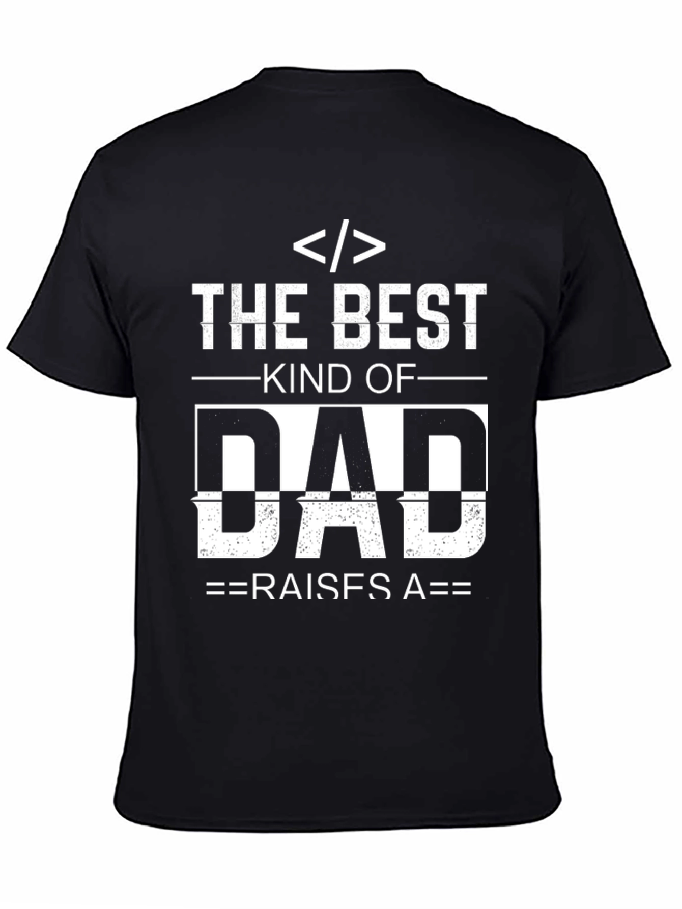 Programmer Dad Black Graphic T-Shirt
