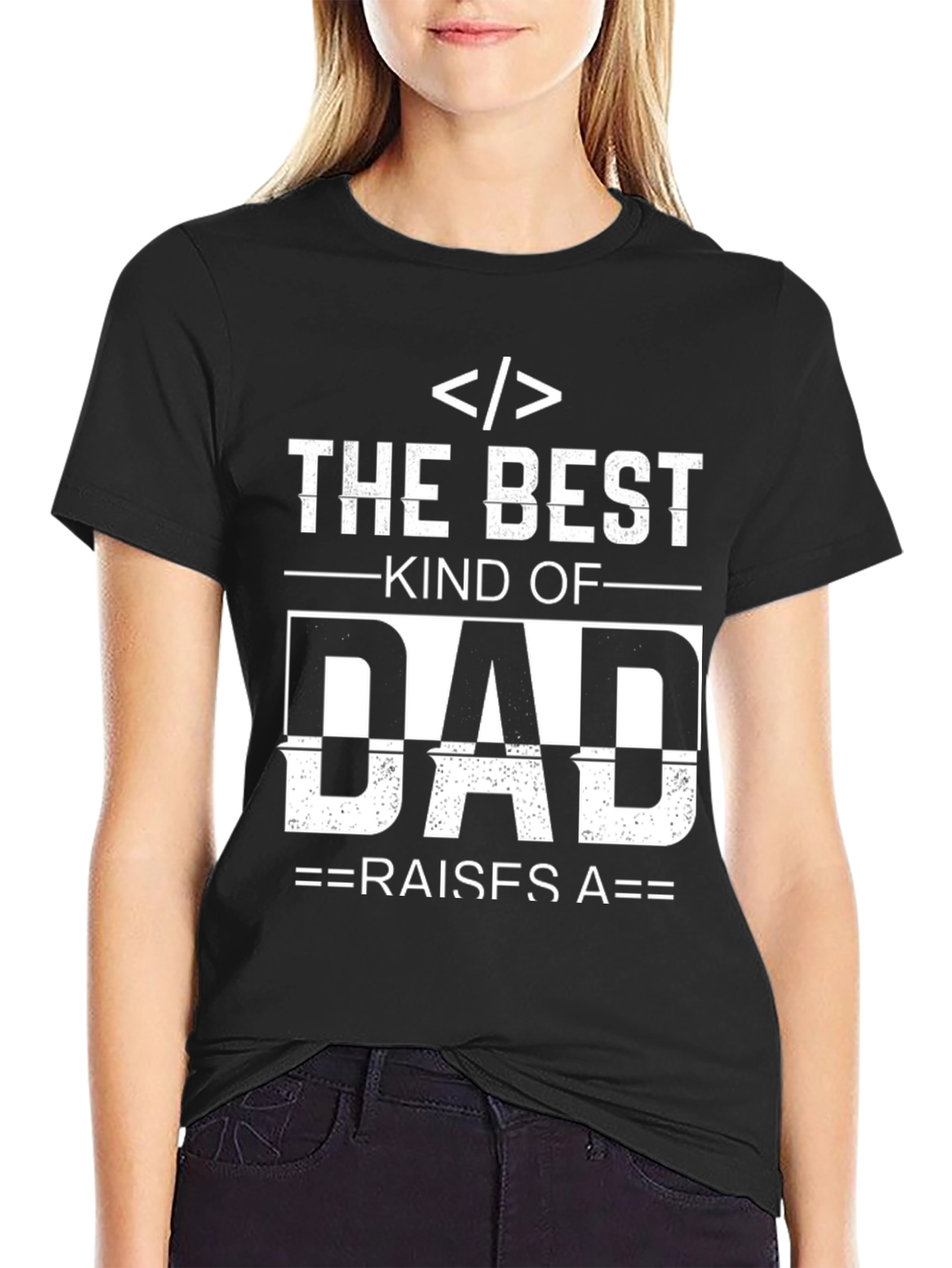 Programmer Dad Black Graphic T-Shirt