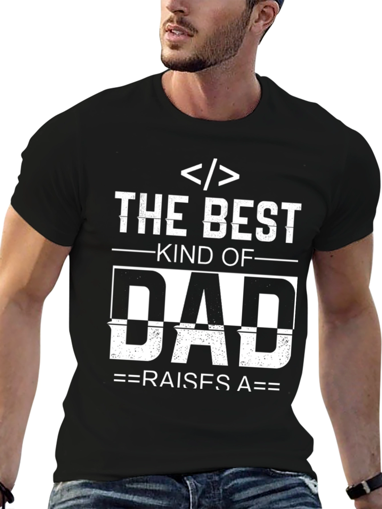 Programmer Dad Black Graphic T-Shirt