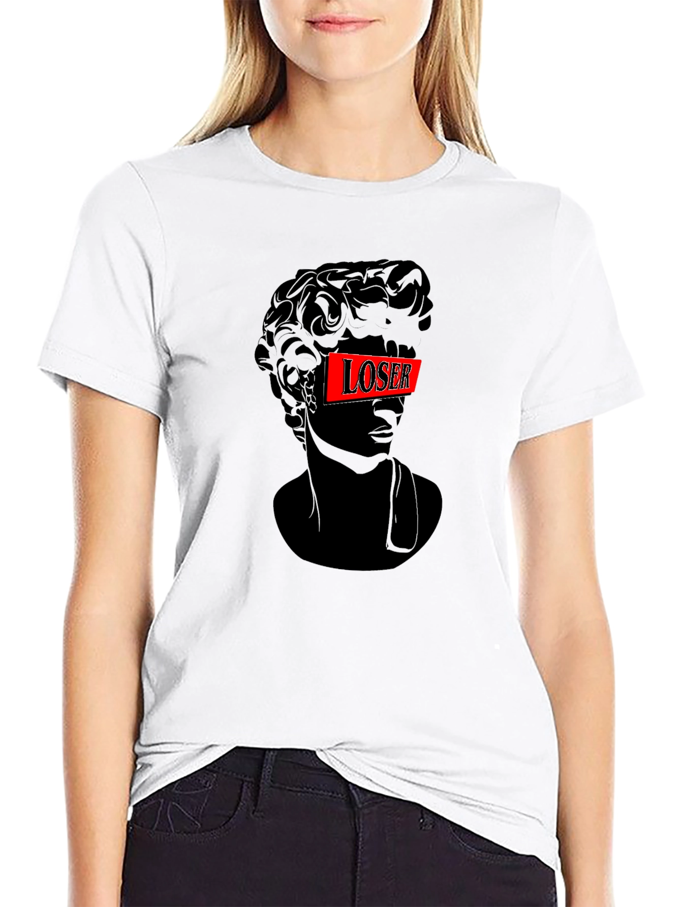 Loser Graphic T-Shirt - Mens Black Tee