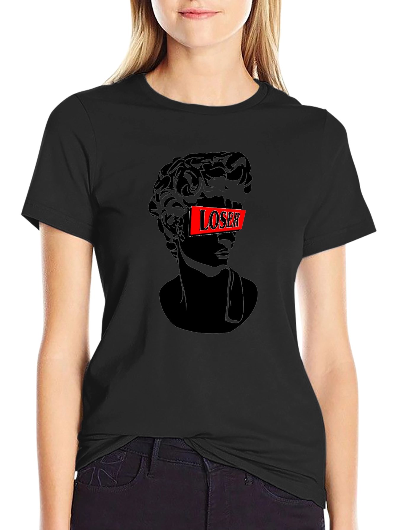 Loser Graphic T-Shirt - Mens Black Tee