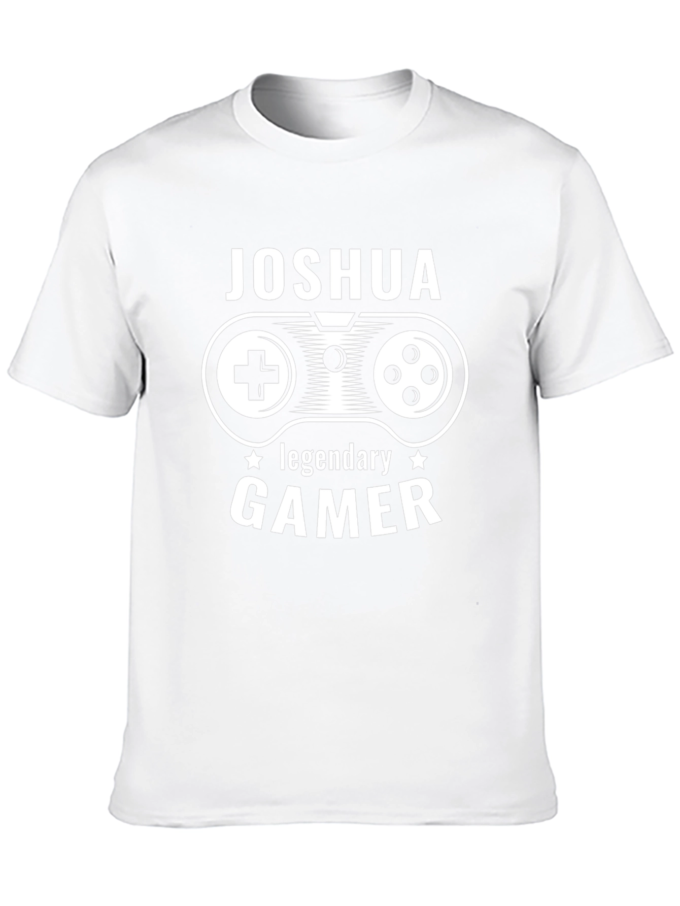 Joshua: Legendary Gamer Black Graphic Tee