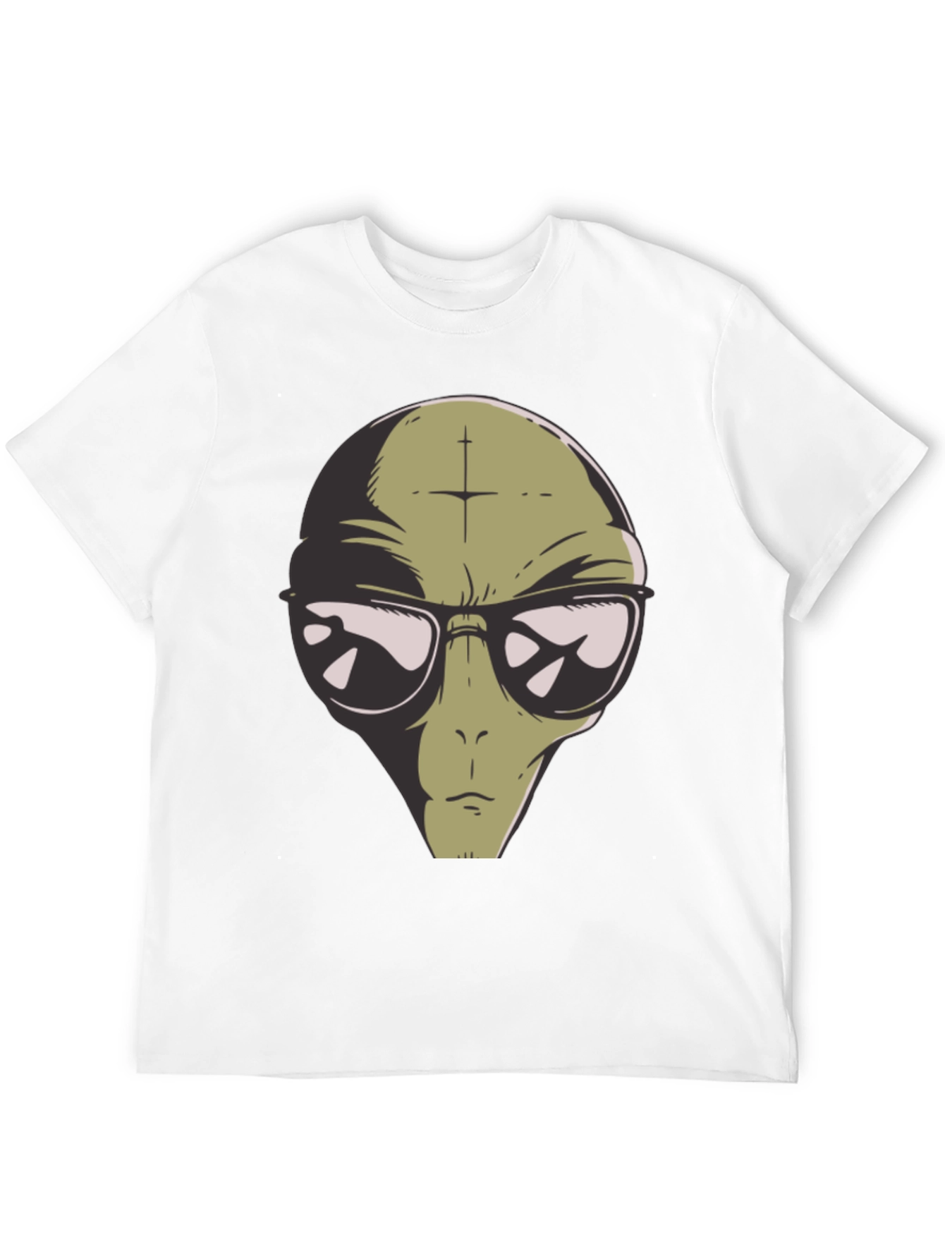 Alien Graphic Print T-Shirt - Cool Casual Tee