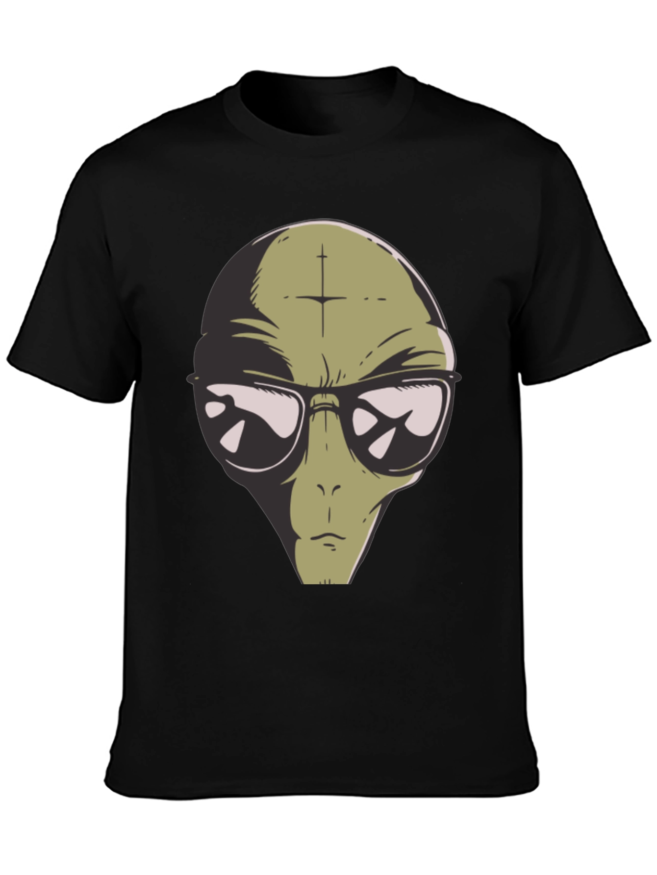 Alien Graphic Print T-Shirt - Cool Casual Tee