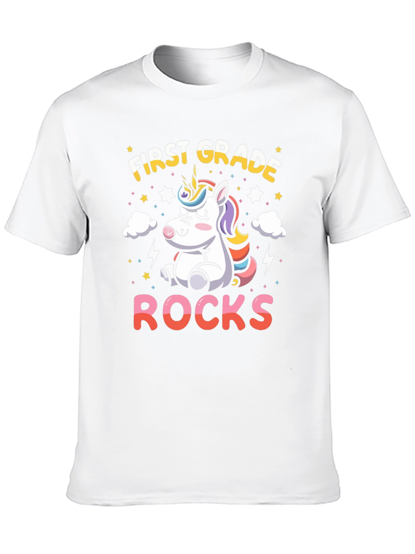 First Grade Rocks Unicorn T-Shirt