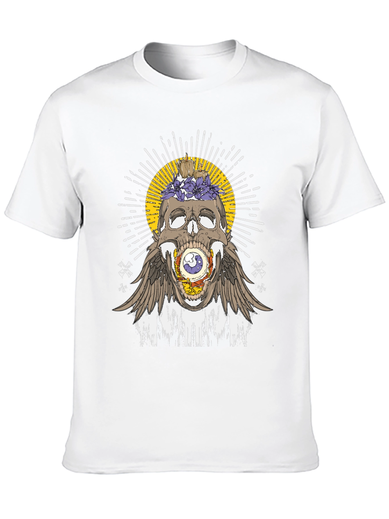 Skull & Eye Graphic Tee - Unique Design