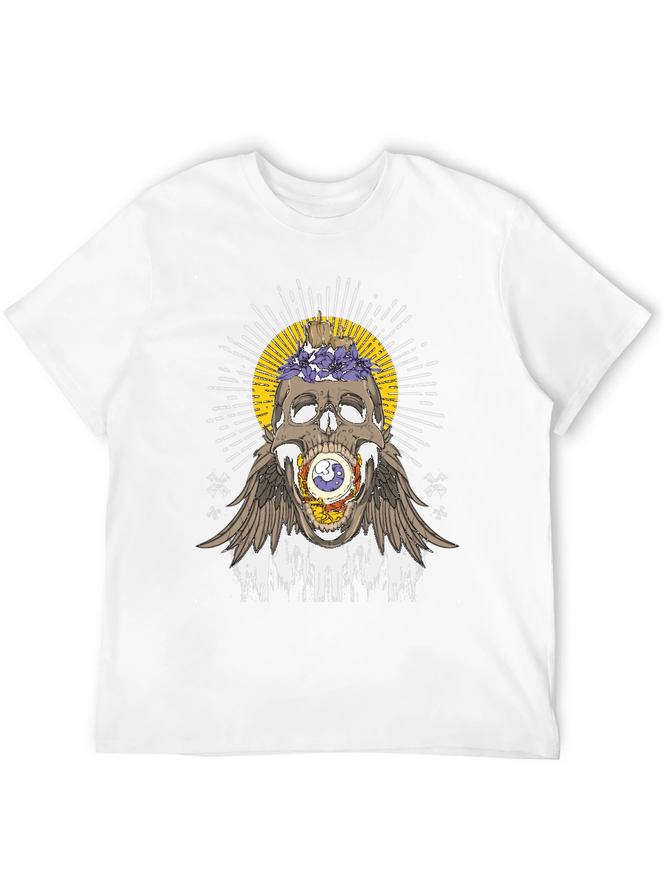 Skull & Eye Graphic Tee - Unique Design