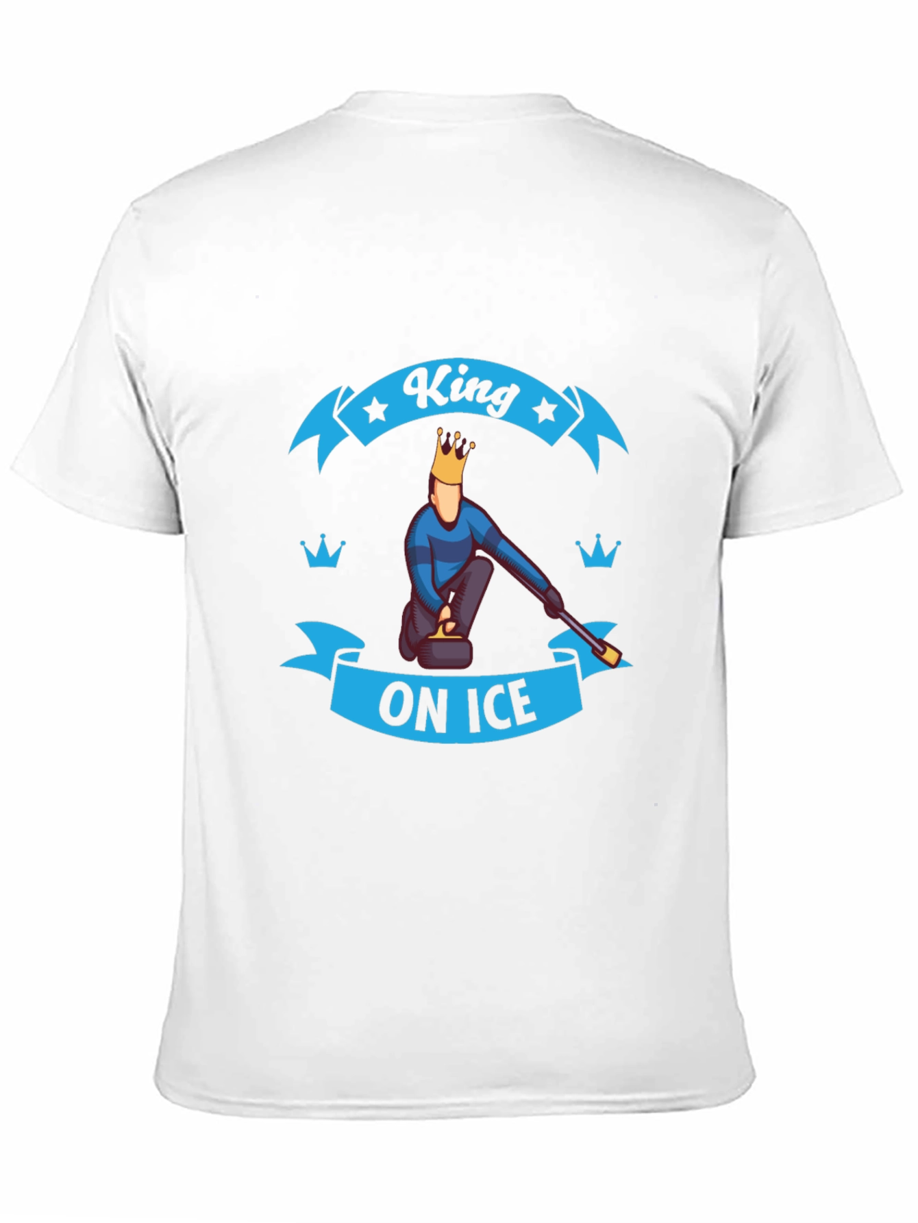 King On Ice T-Shirt - Curling Sport Tee