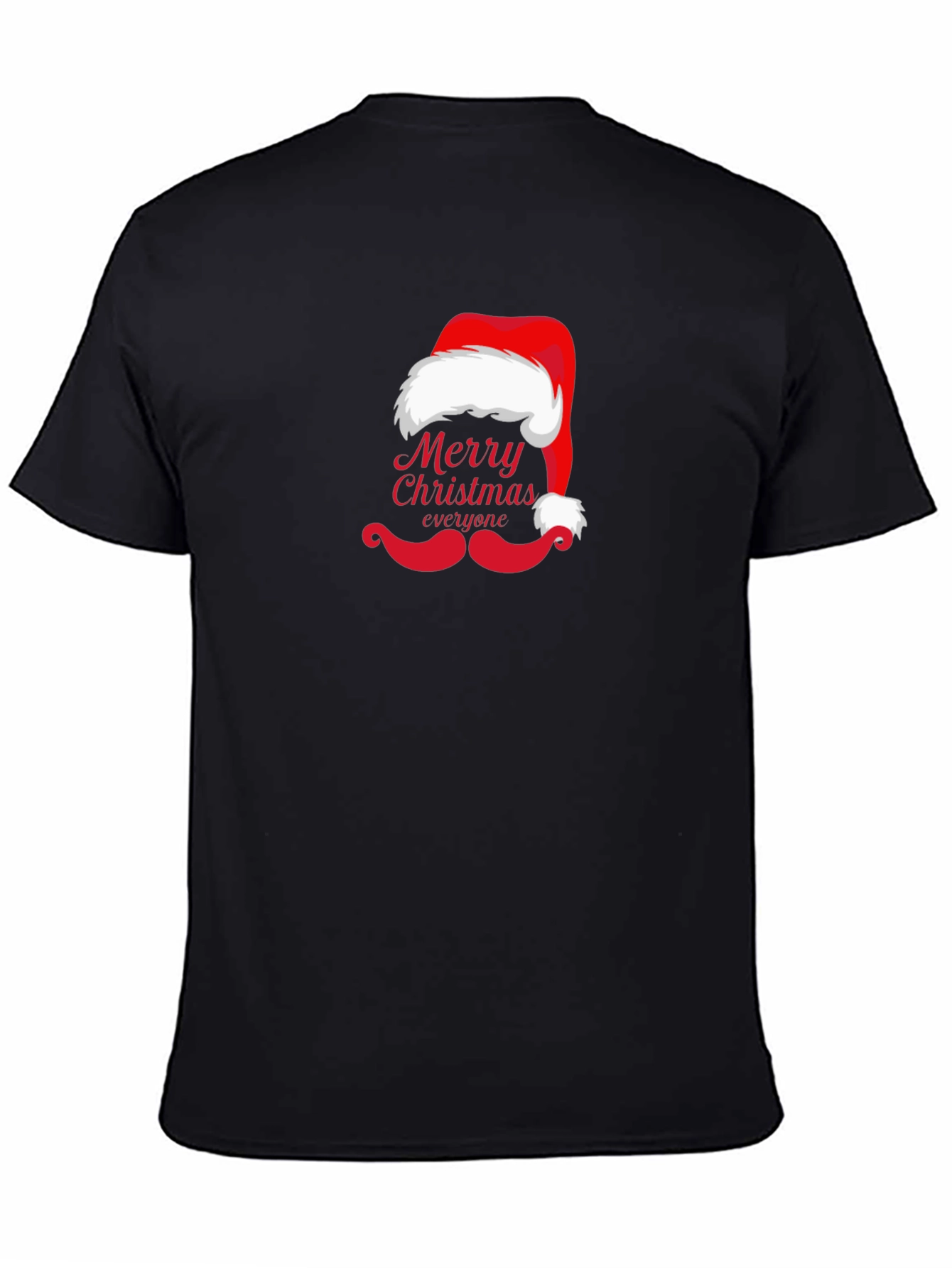 Merry Christmas Hat & Mustache T-Shirt