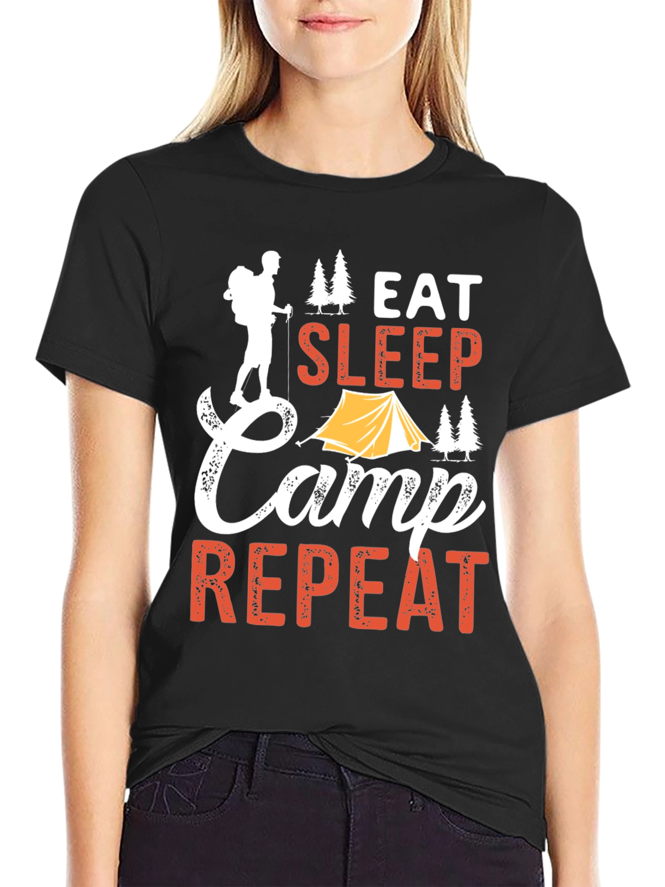Eat Sleep Camp Repeat T-Shirt