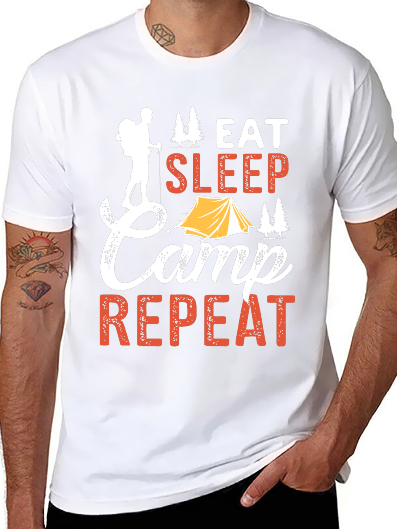 Eat Sleep Camp Repeat T-Shirt