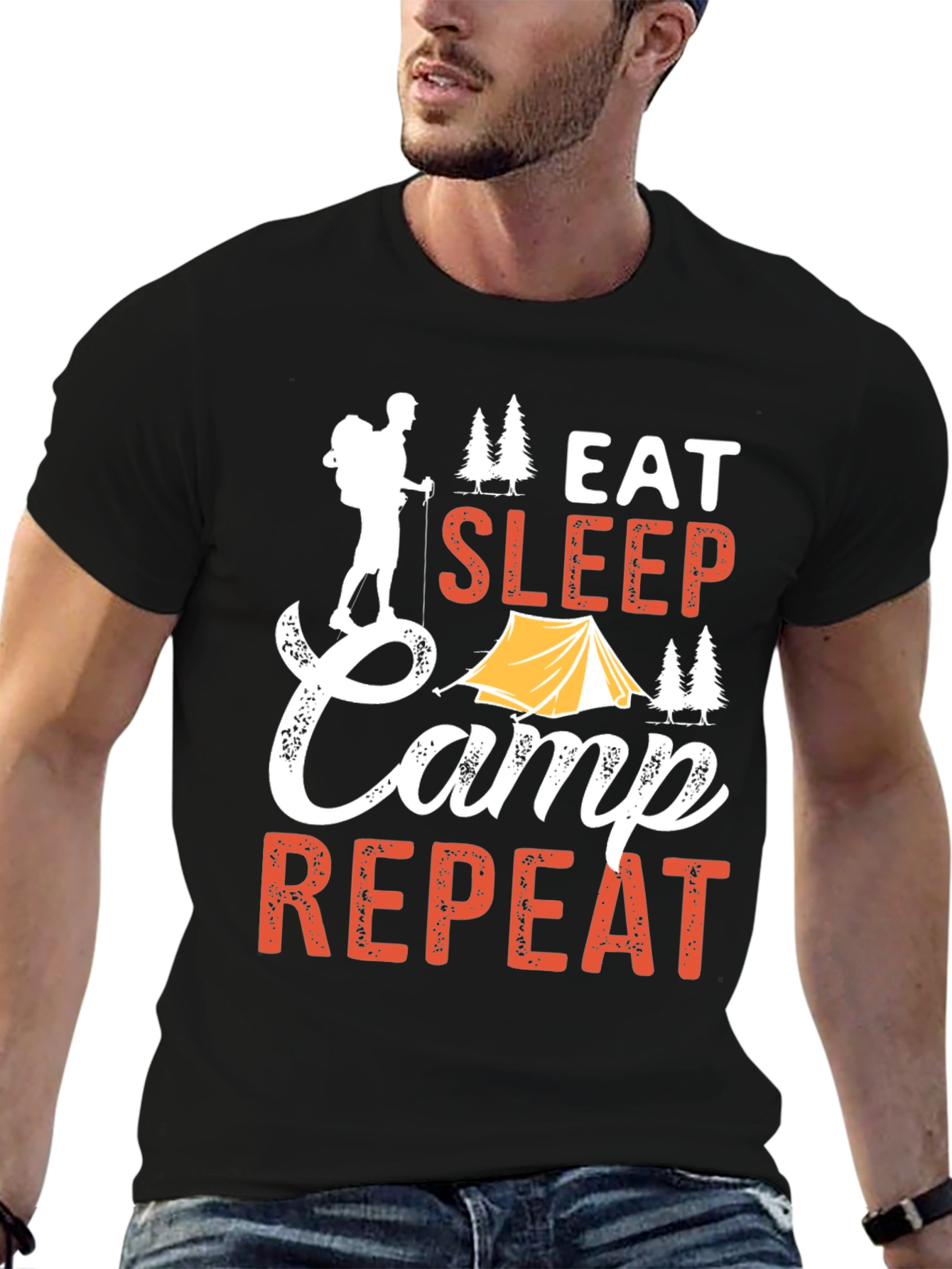Eat Sleep Camp Repeat T-Shirt