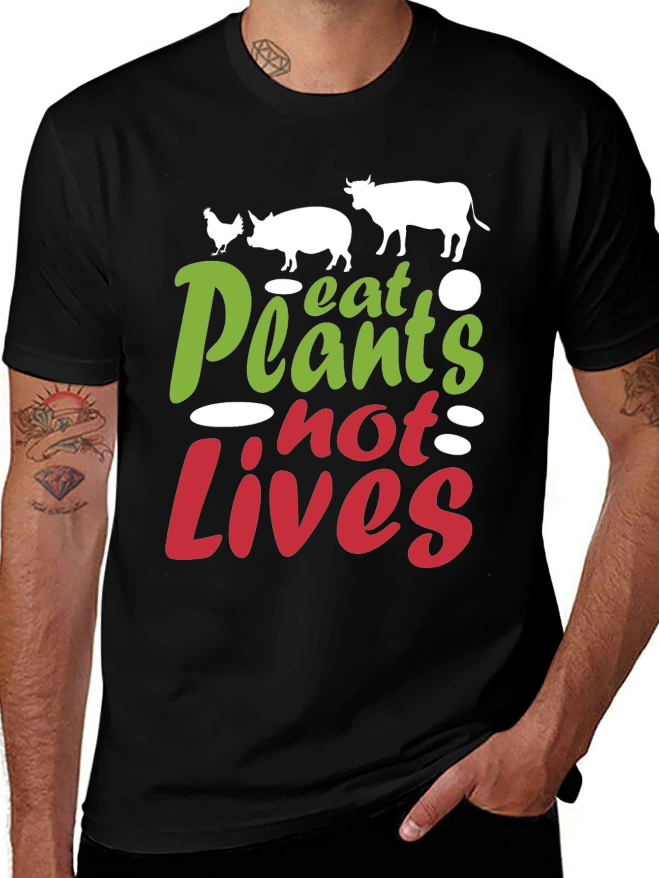 Eat Plants Not Lives Vegan T-Shirt