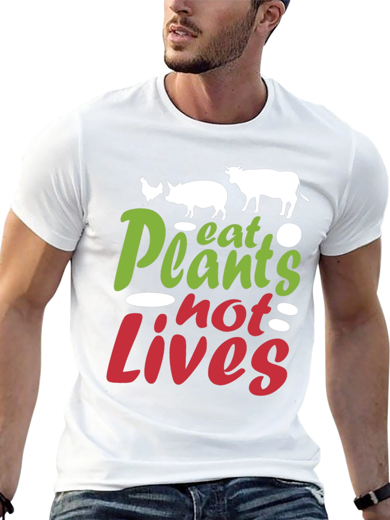 Eat Plants Not Lives Vegan T-Shirt