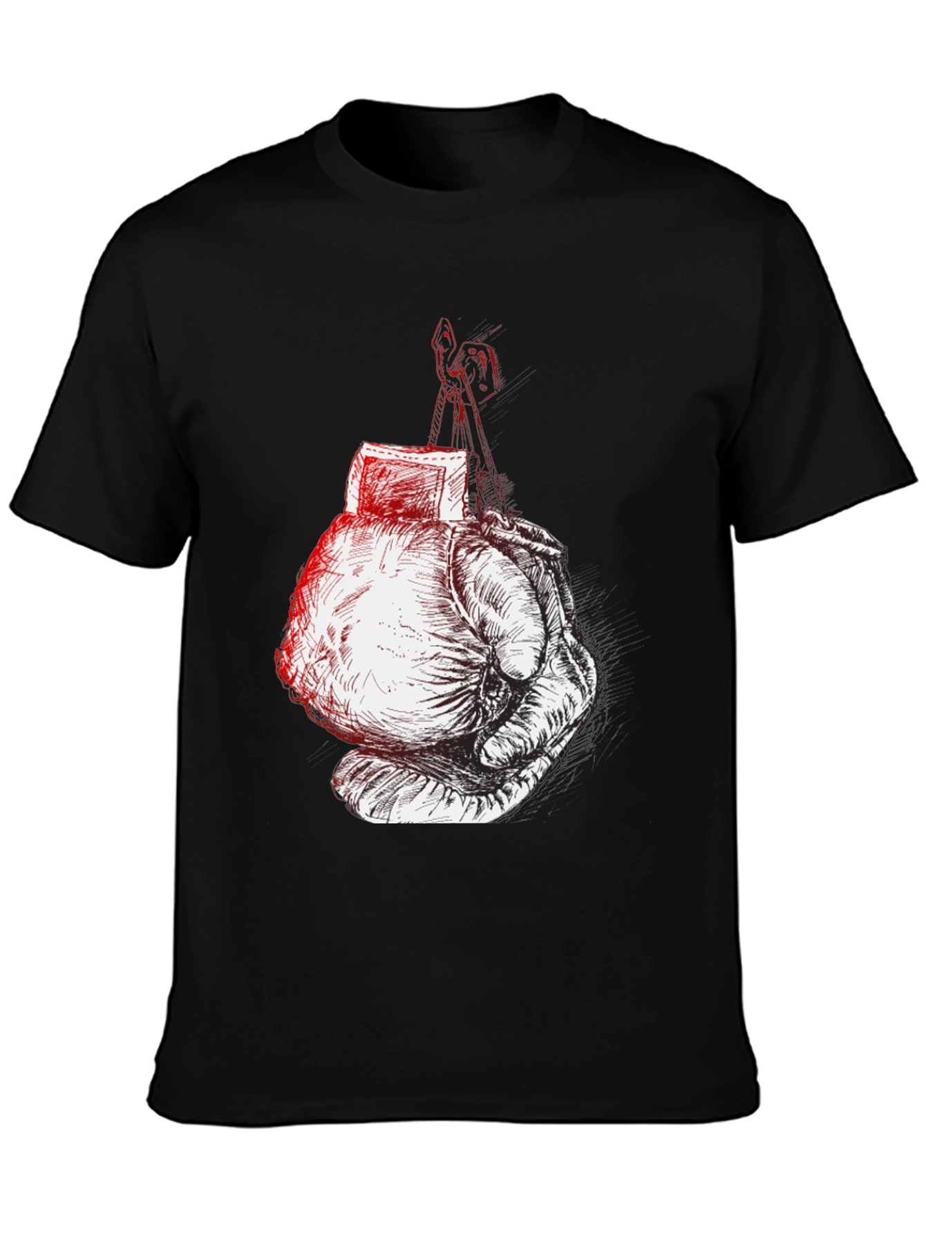 Boxing Glove Graphic Tee - Black