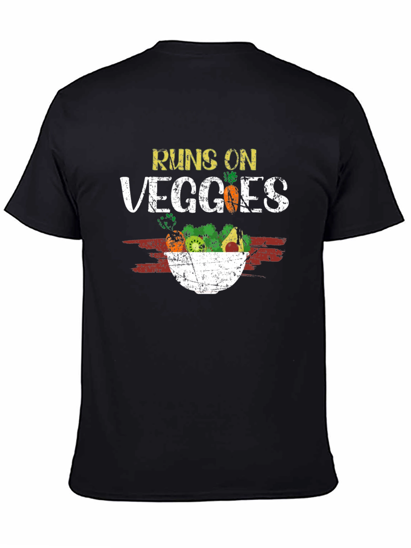 Runs on Veggies T-Shirt - Vegan Vegetarian Tee