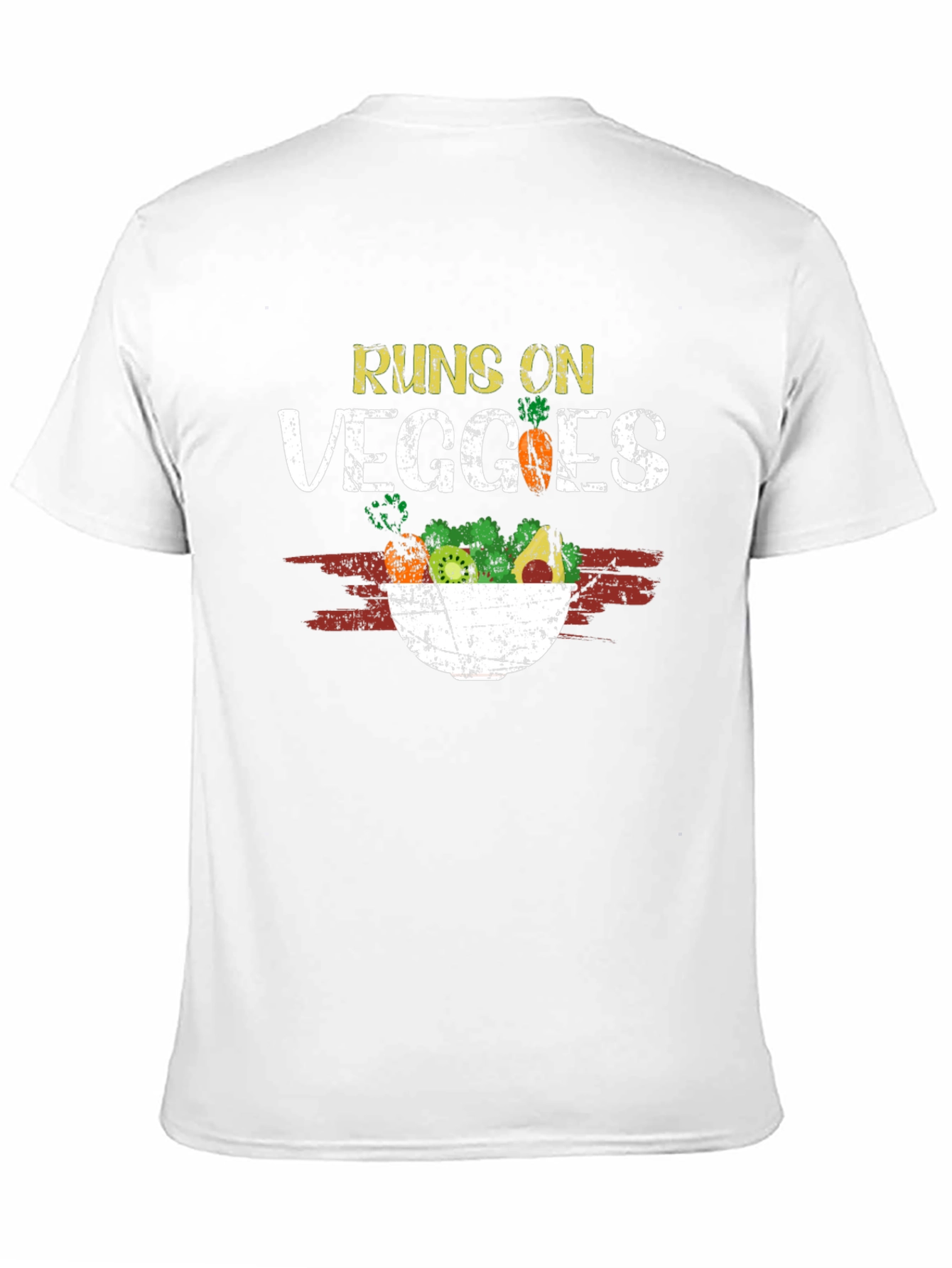 Runs on Veggies T-Shirt - Vegan Vegetarian Tee