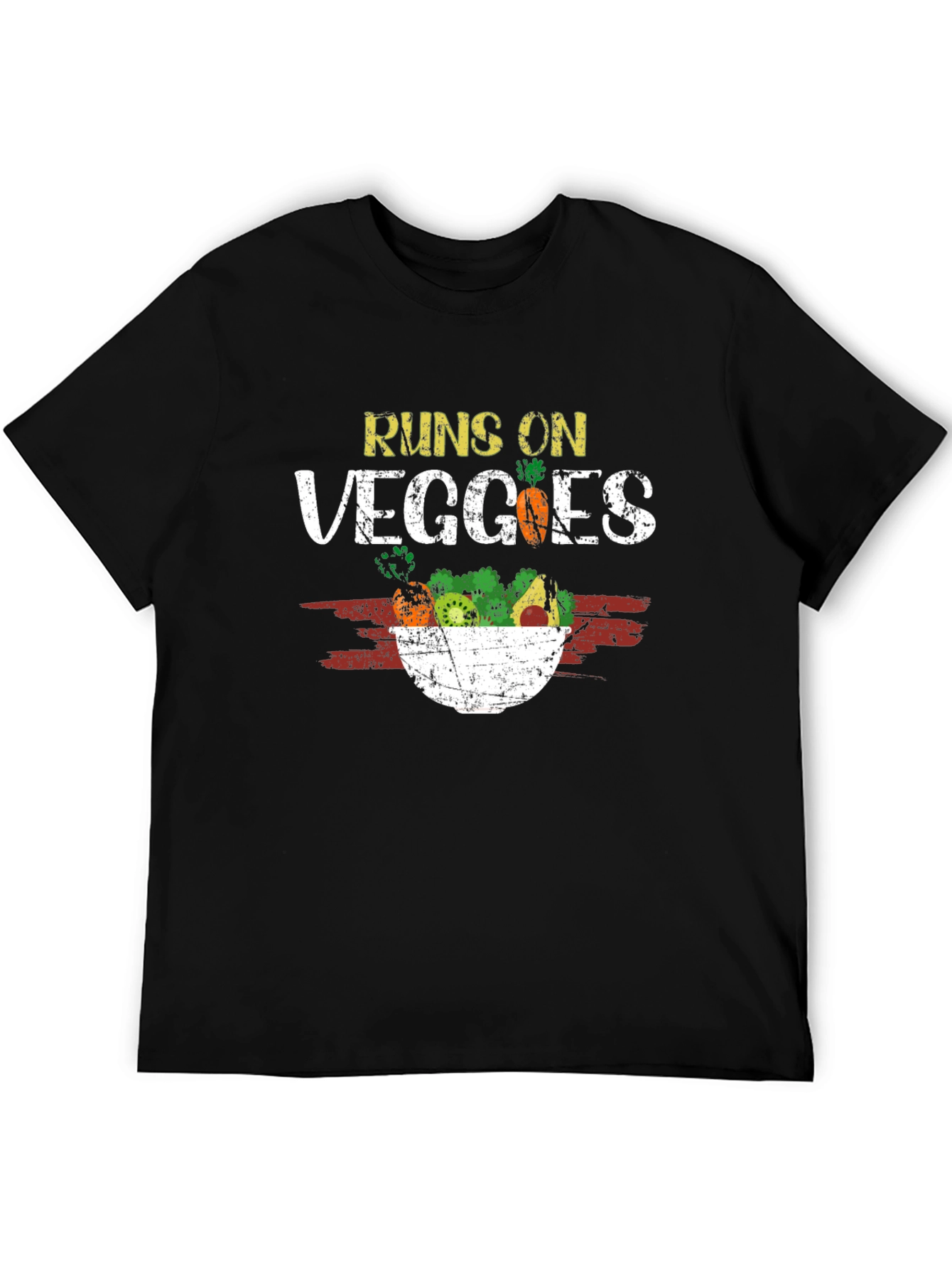 Runs on Veggies T-Shirt - Vegan Vegetarian Tee