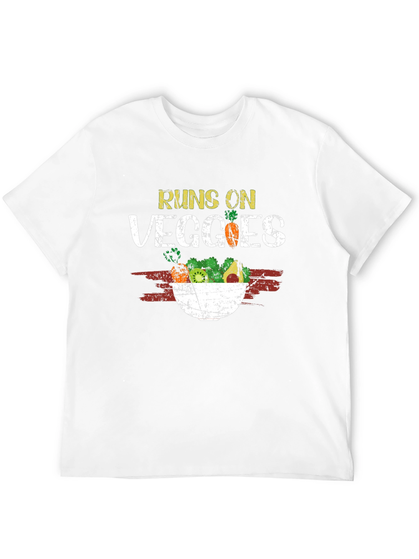 Runs on Veggies T-Shirt - Vegan Vegetarian Tee