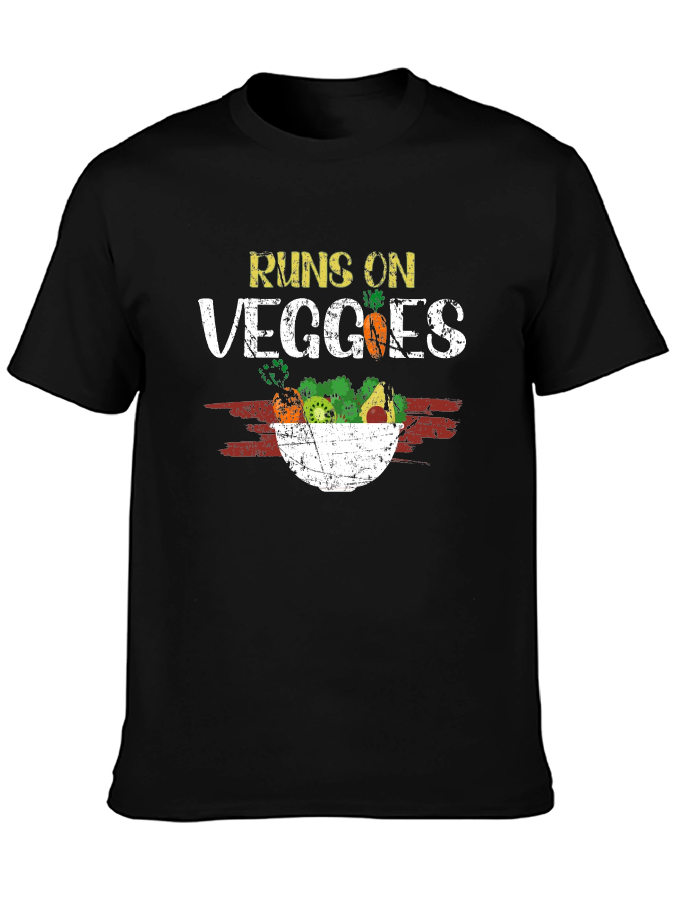 Runs on Veggies T-Shirt - Vegan Vegetarian Tee