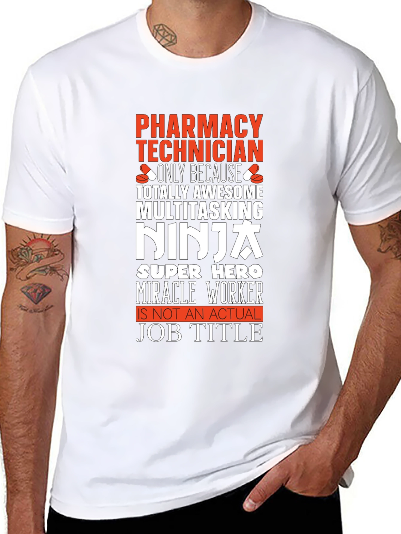 Pharmacy Technician T-Shirt: Multitasking Ninja