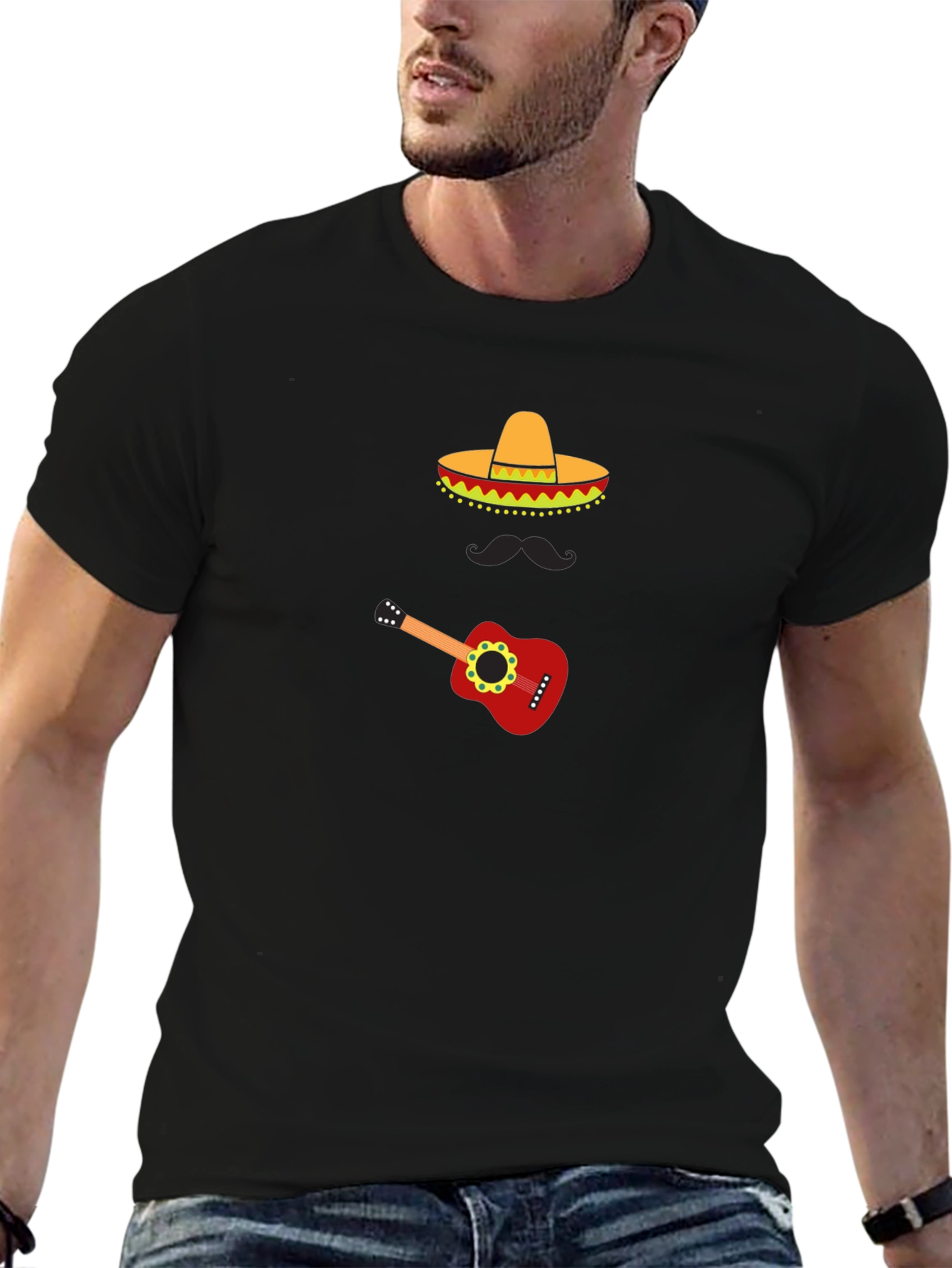Fiesta Fun Graphic Tee - Sombrero & Guitar