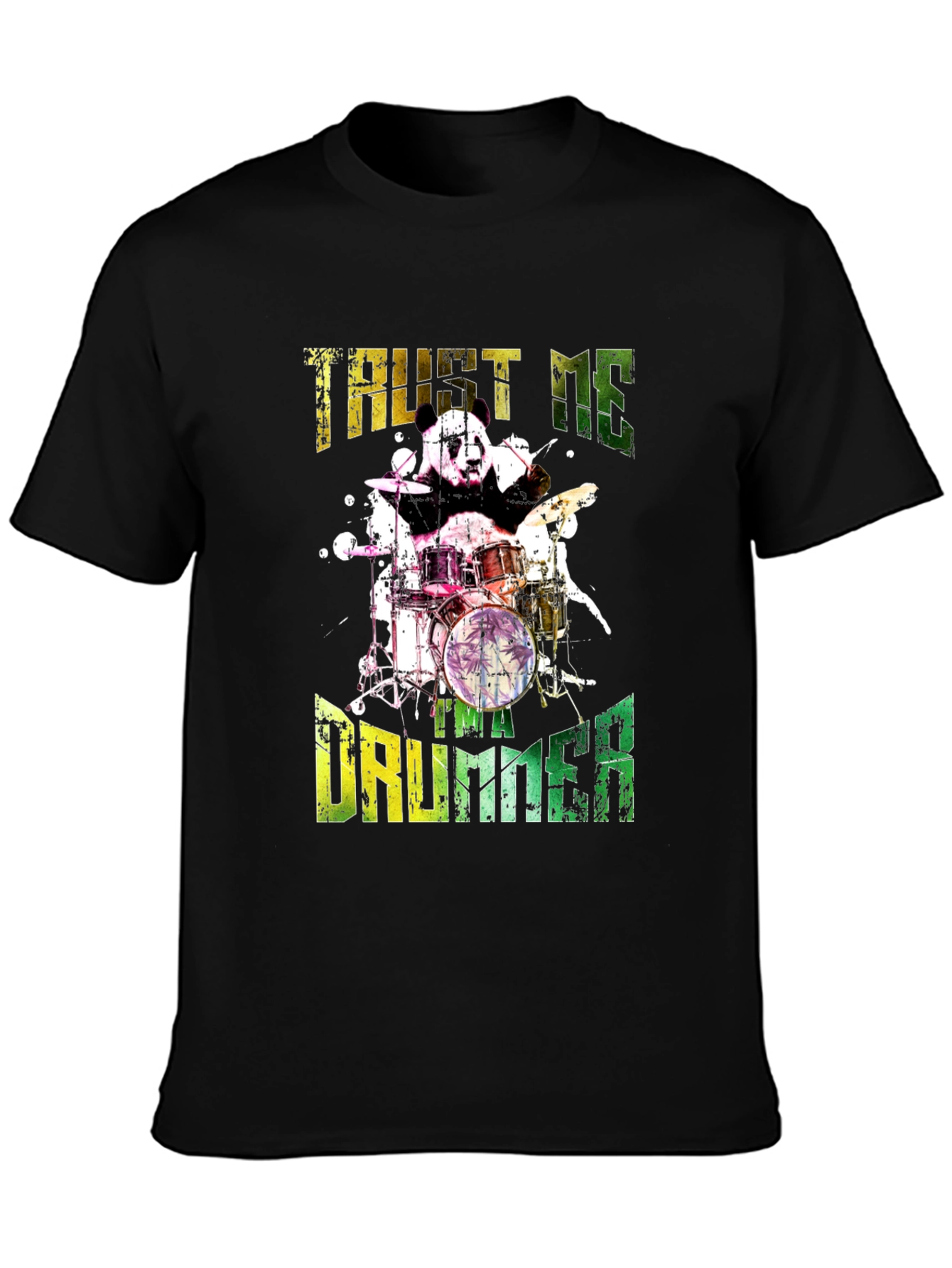 Panda Drummer T-Shirt - Trust Me