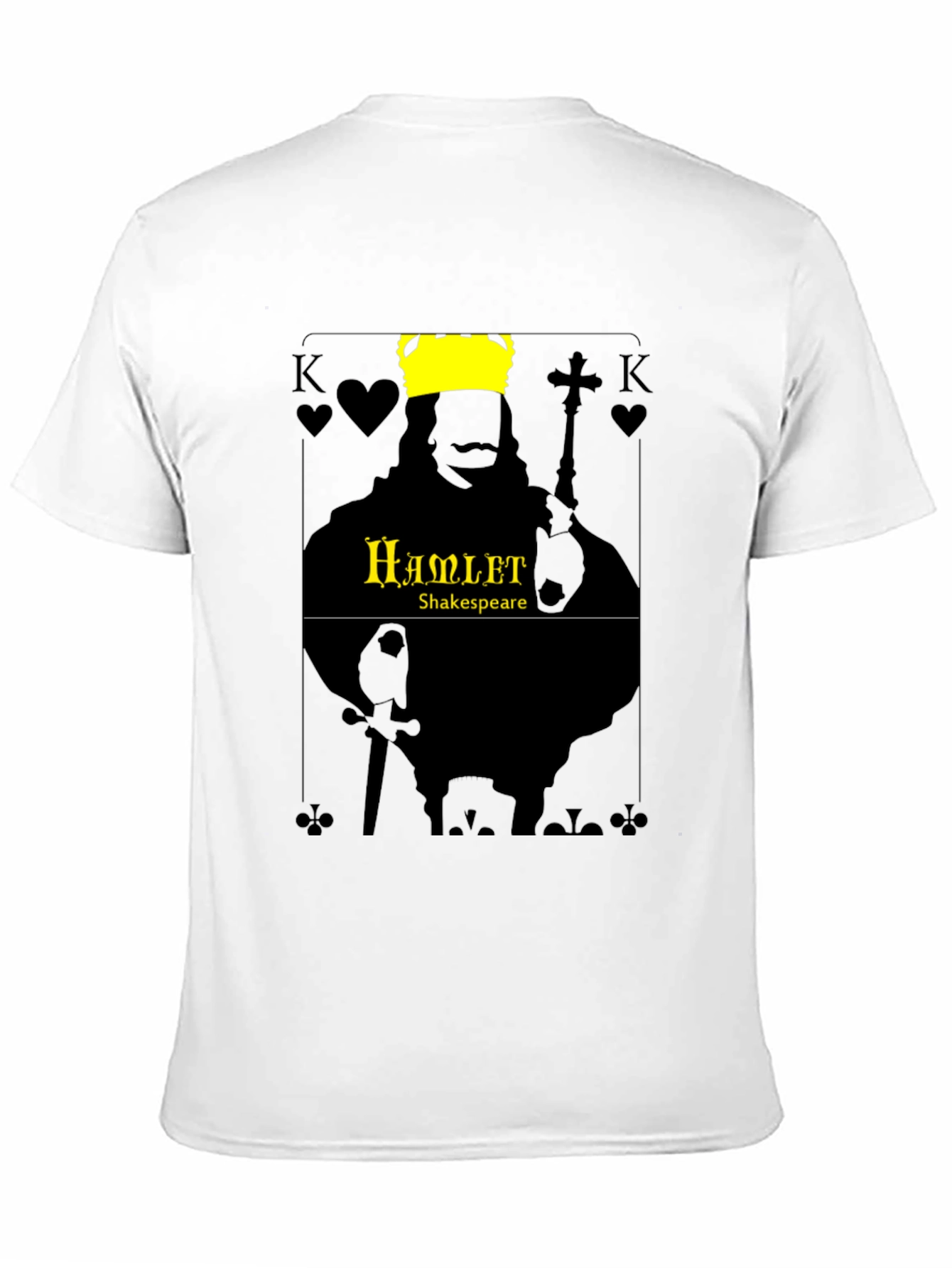 Hamlet Shakespeare King Card Graphic T-Shirt