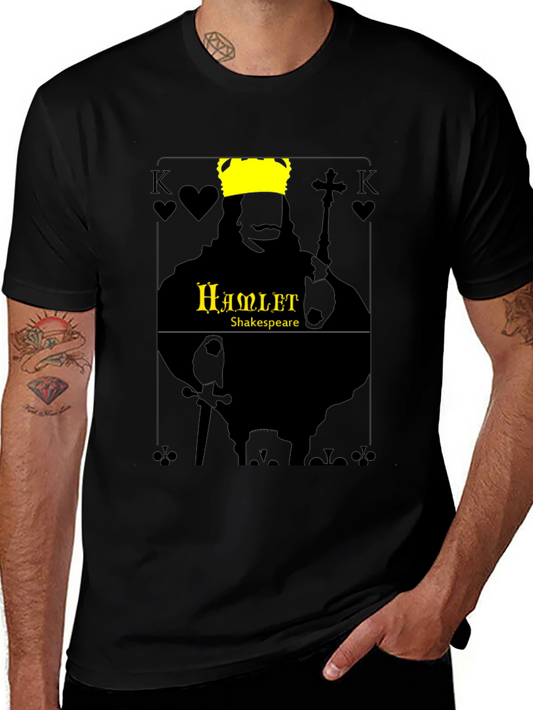 Hamlet Shakespeare King Card Graphic T-Shirt