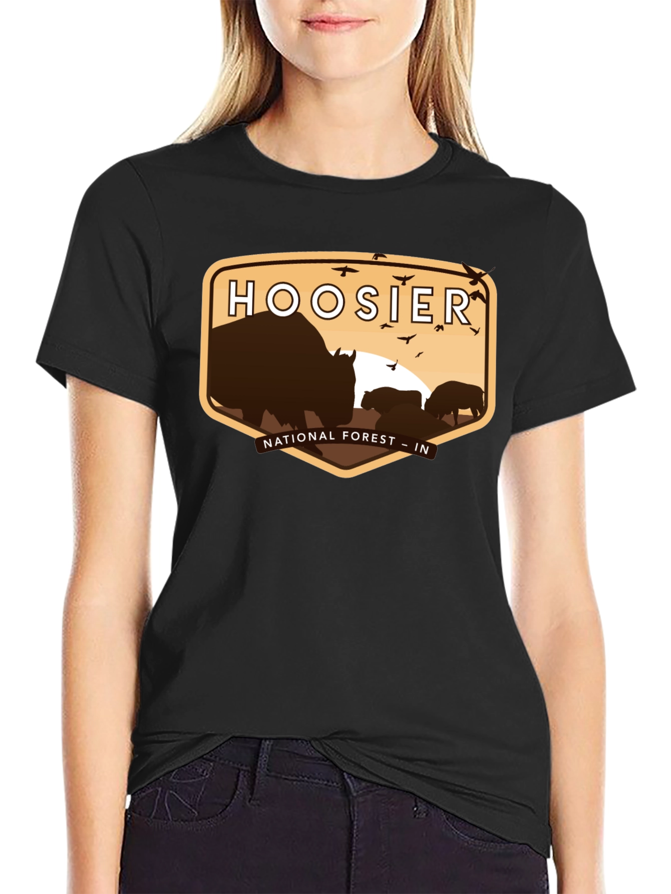 Hoosier National Forest T-Shirt Indiana Bison
